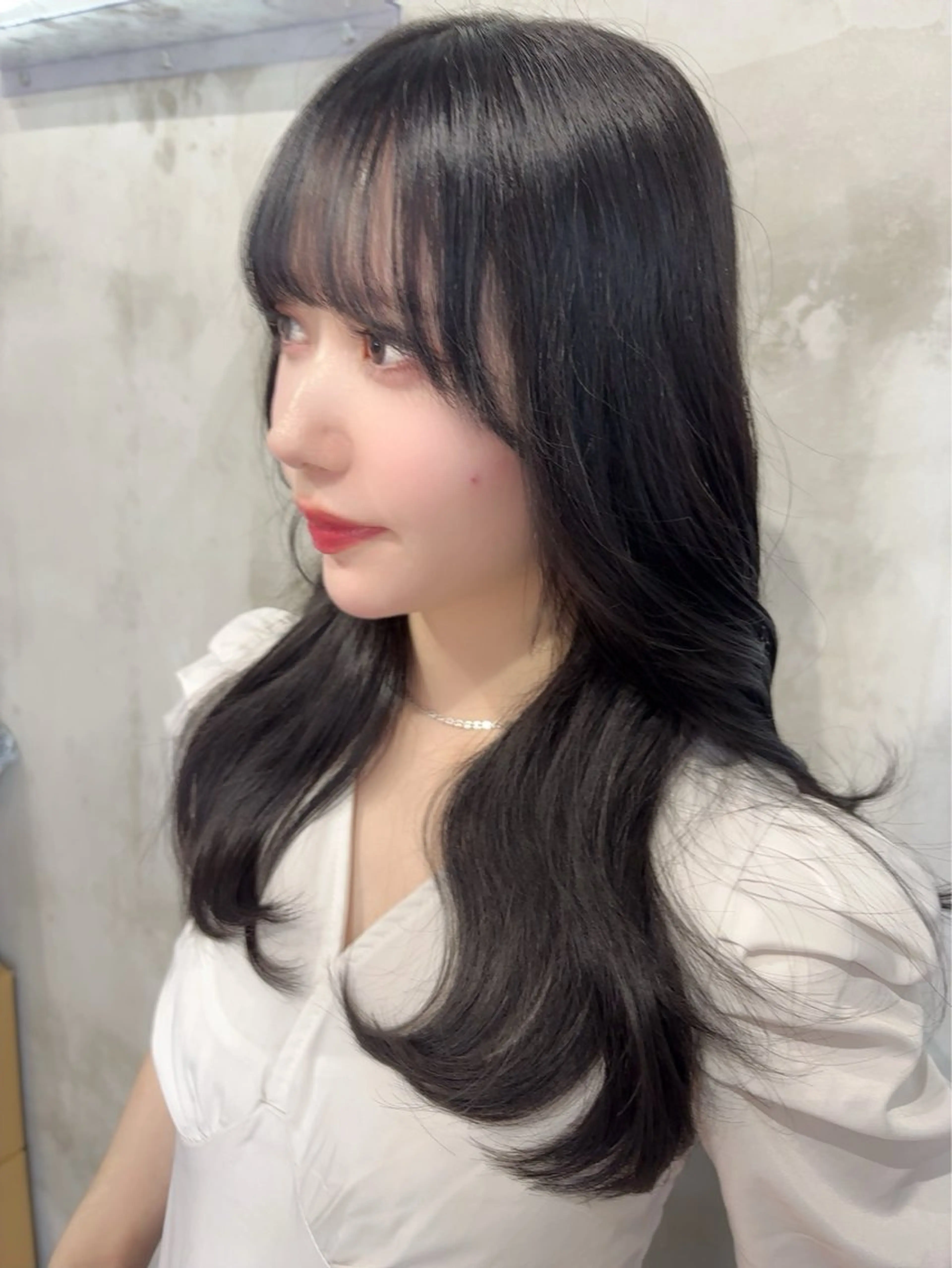 セミロング カラー 💖韓国風艶髪ヘア 💖EREN🦋のヘアスタイル