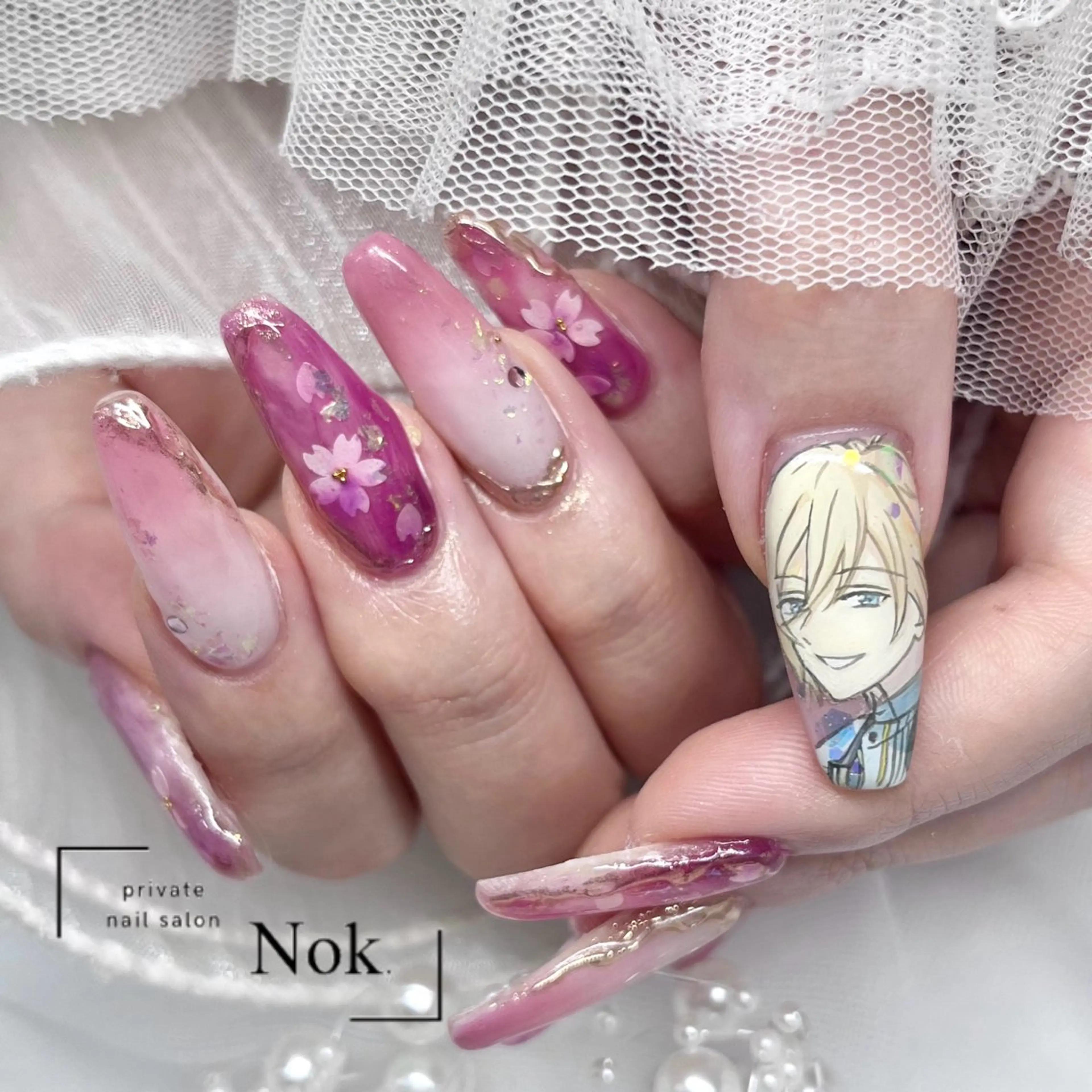 ネイル ハンドネイル 池袋痛ネイル Nok. 渡辺のネイルデザイン