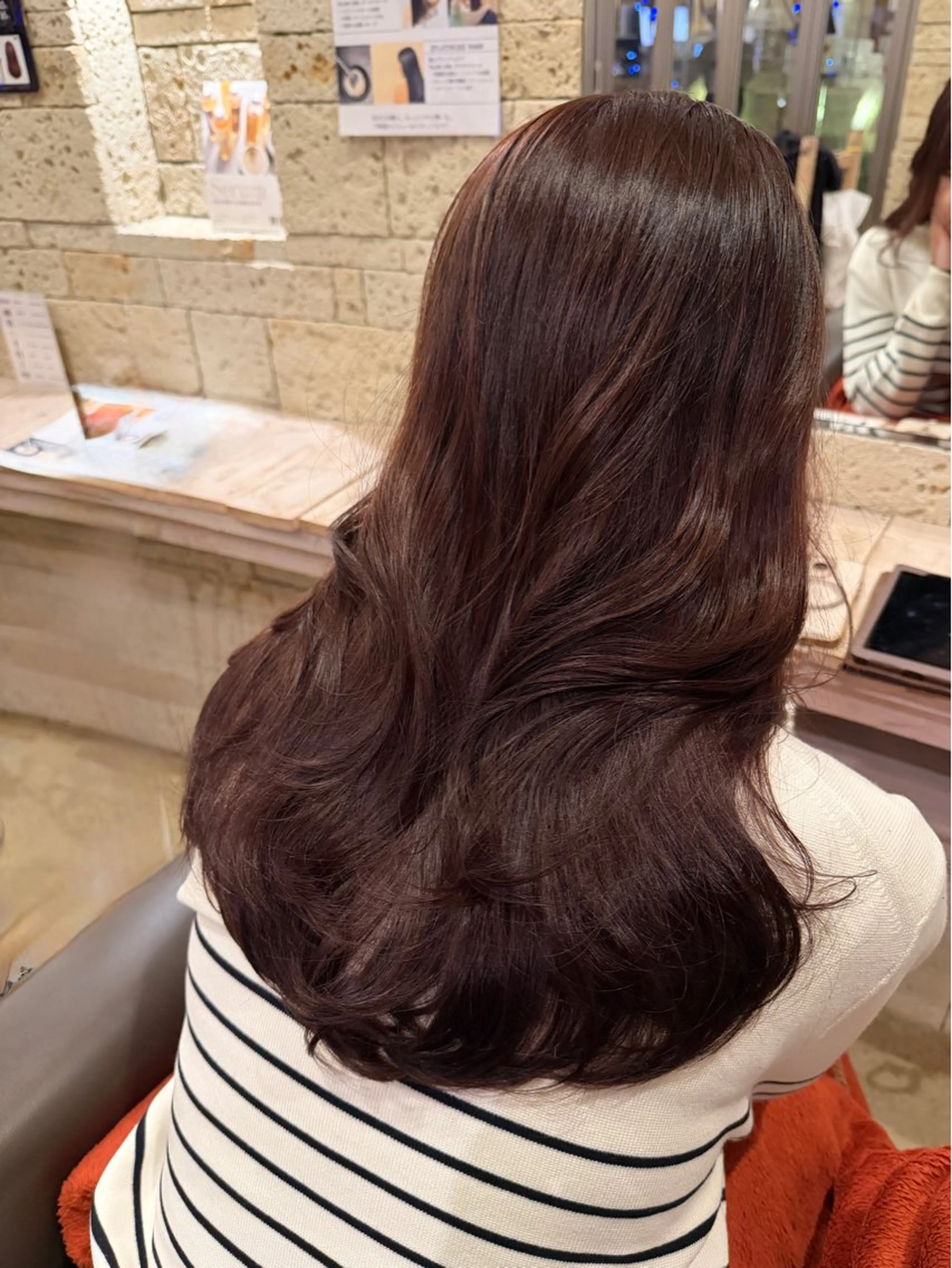 ロング カラー ラベンダーカラー ピンクカラー ピンクラベンダー パープルカラー 髪質改善 艶カラー/メンズ パーマ/伊藤愛麻のヘアスタイル