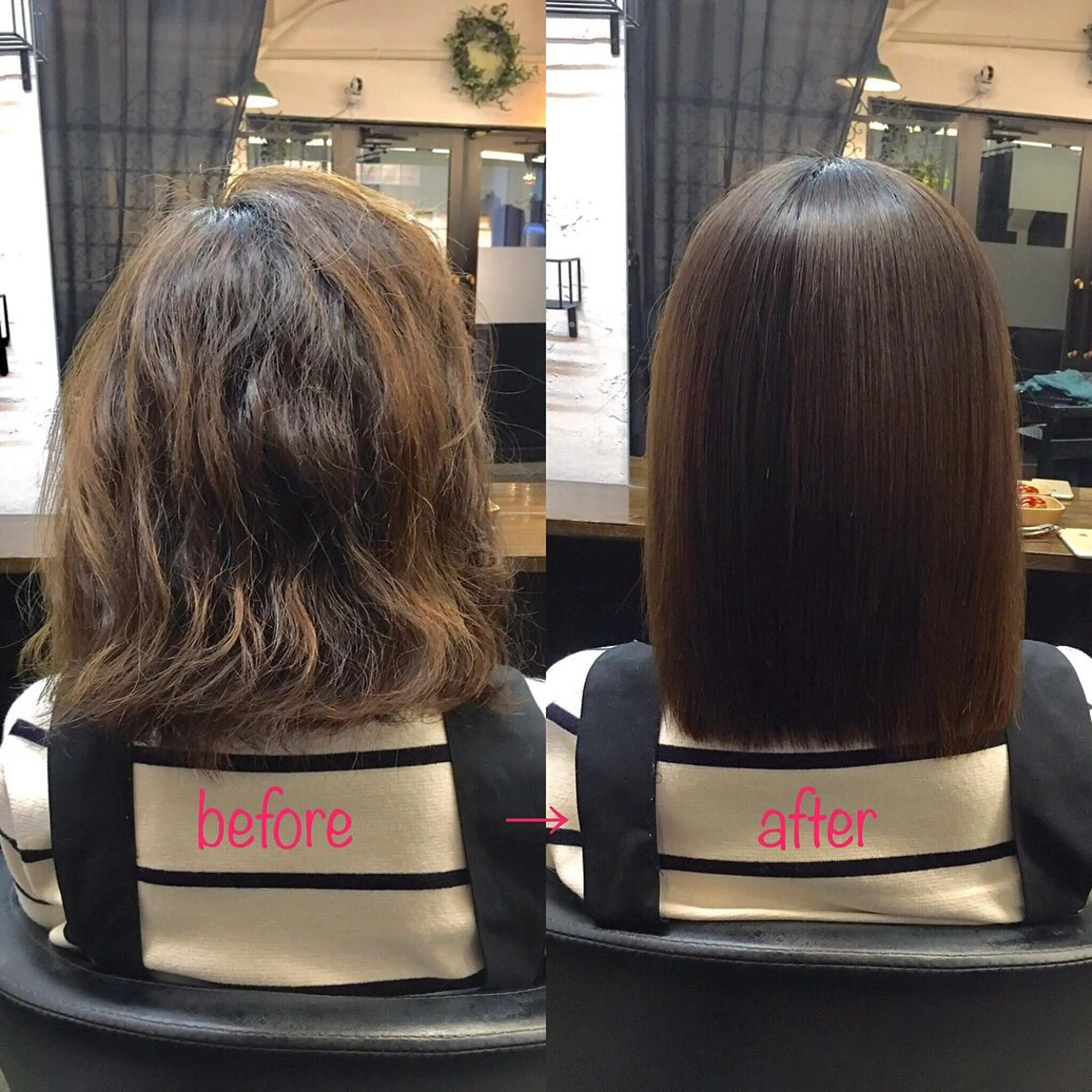 ミディアム 縮毛矯正&髪質改善 MAILHAIRのヘアスタイル