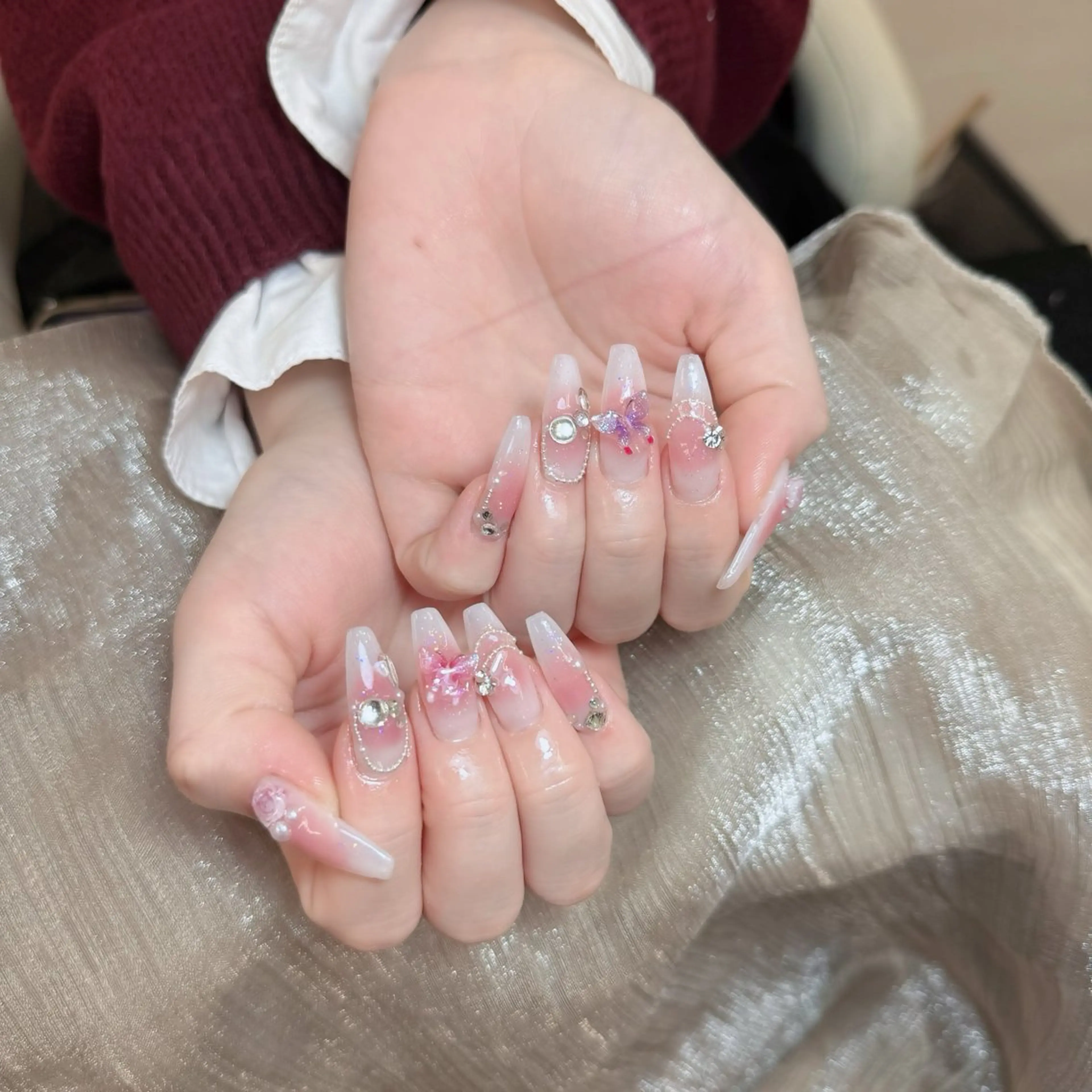 ネイル アートネイル フレンチネイル ジェルネイル 韓国ネイル マグネットネイル Lenie Shinokuboのネイルデザイン