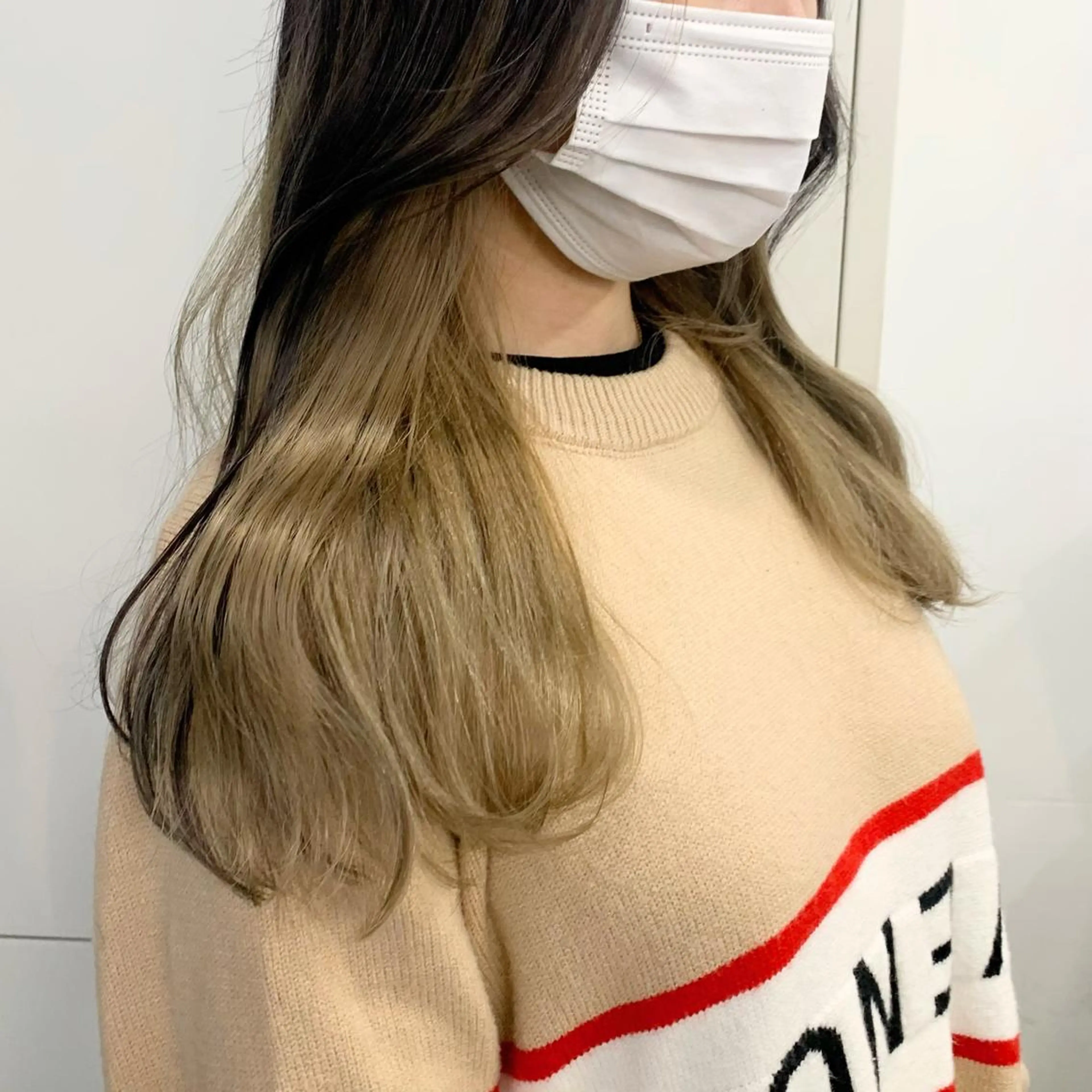 ロング カラー カット ヘアカラー トリートメント 赤みゼロ/透明感 カラー🌿KANTAのヘアスタイル