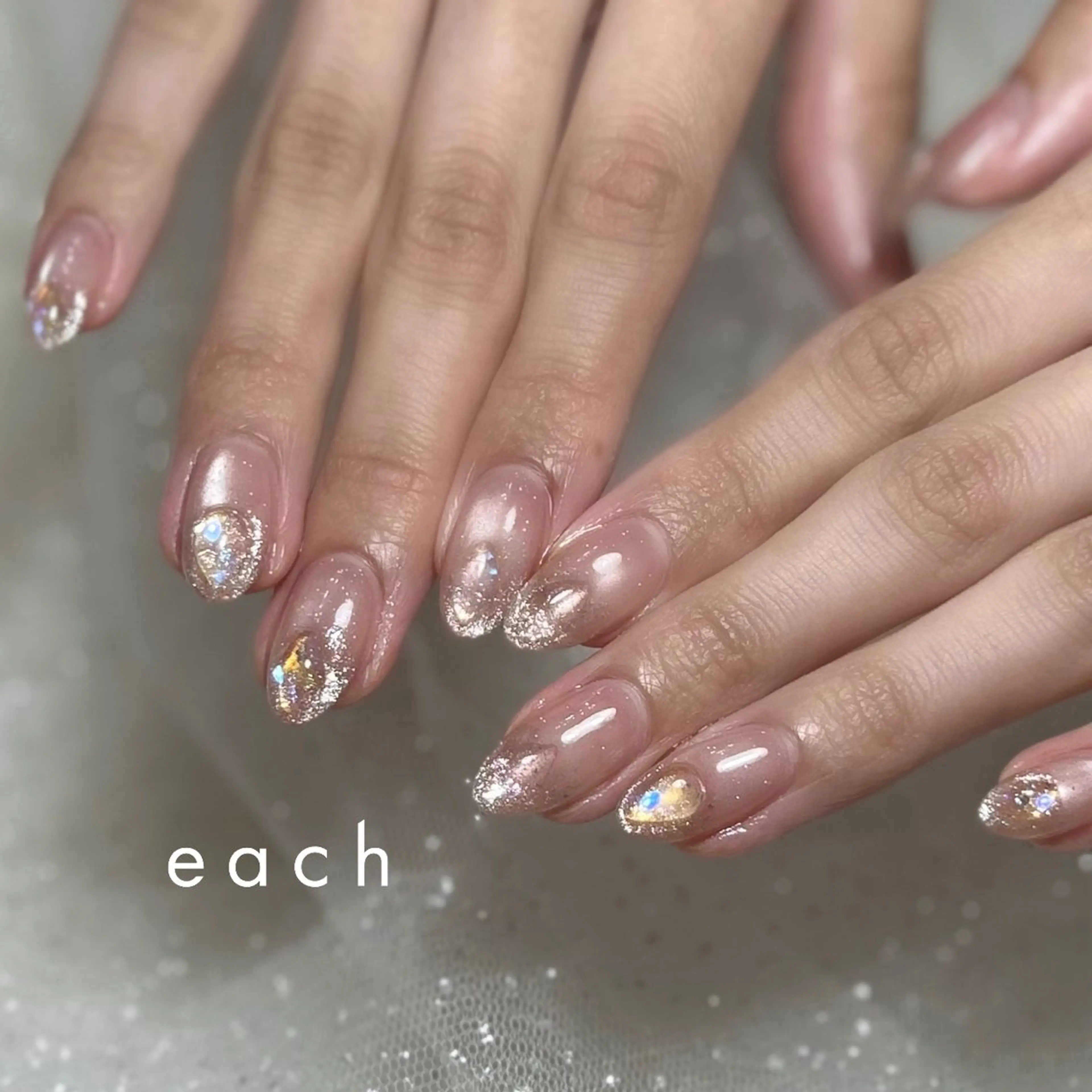ネイル 氷ネイル・うるうるネイル filon nail所属・filon nail kanako🕊のネイルデザイン