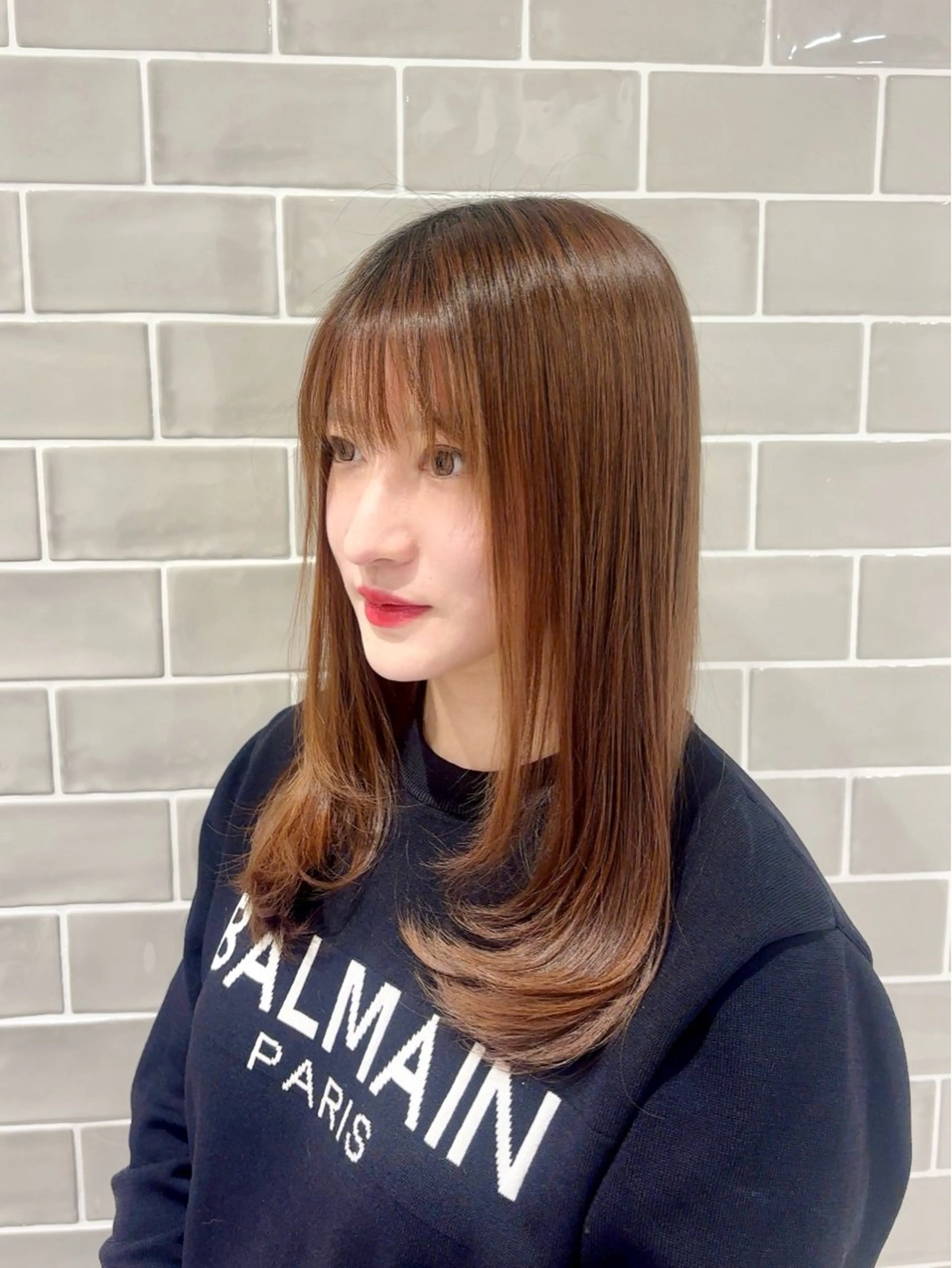 ミディアム 縮毛矯正 トリートメント 🌈新宿/縮毛矯正/ 髪質改善/福原🌈のヘアスタイル