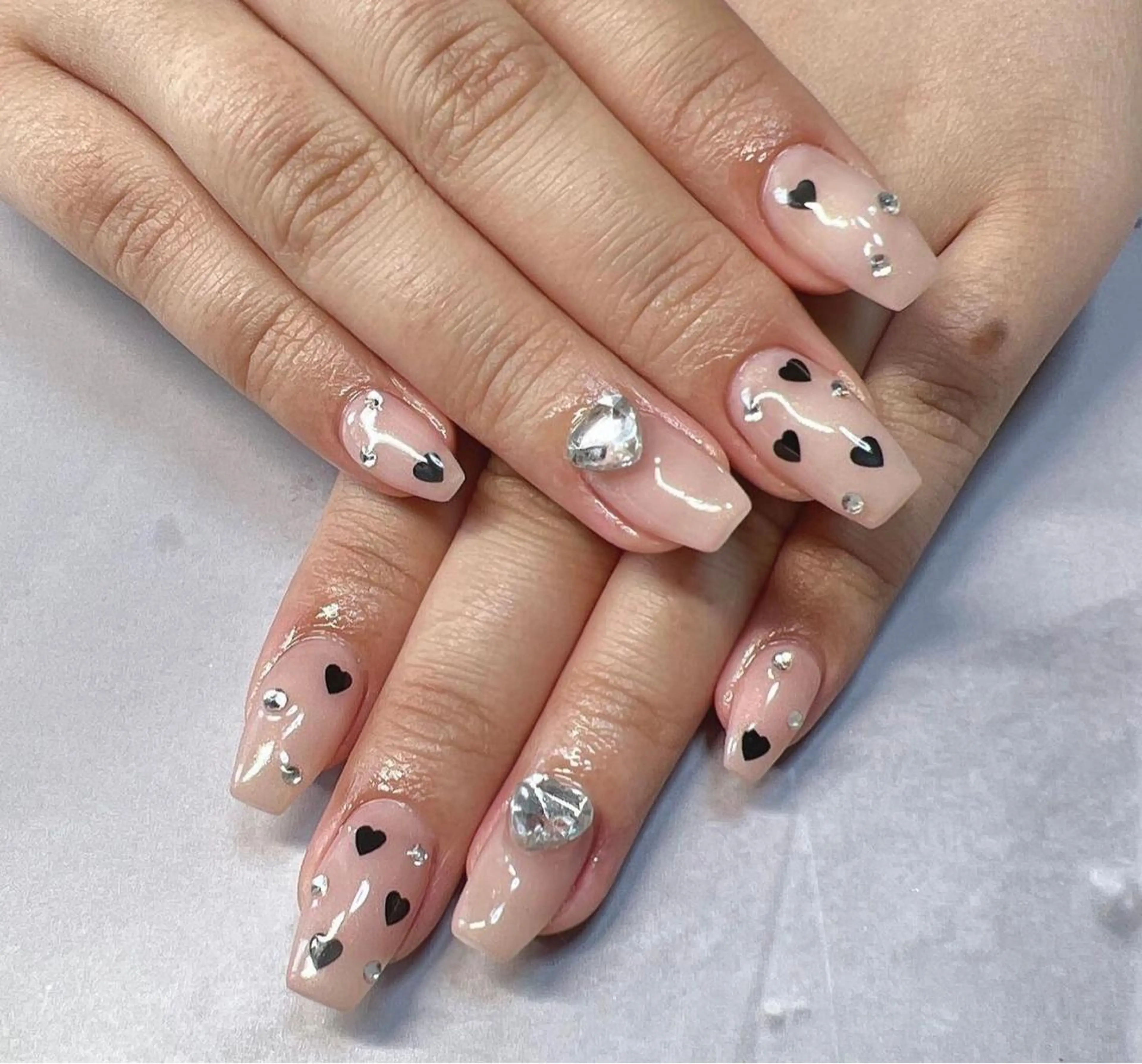 ネイル ハート オフィスネイル coco nailのネイルデザイン