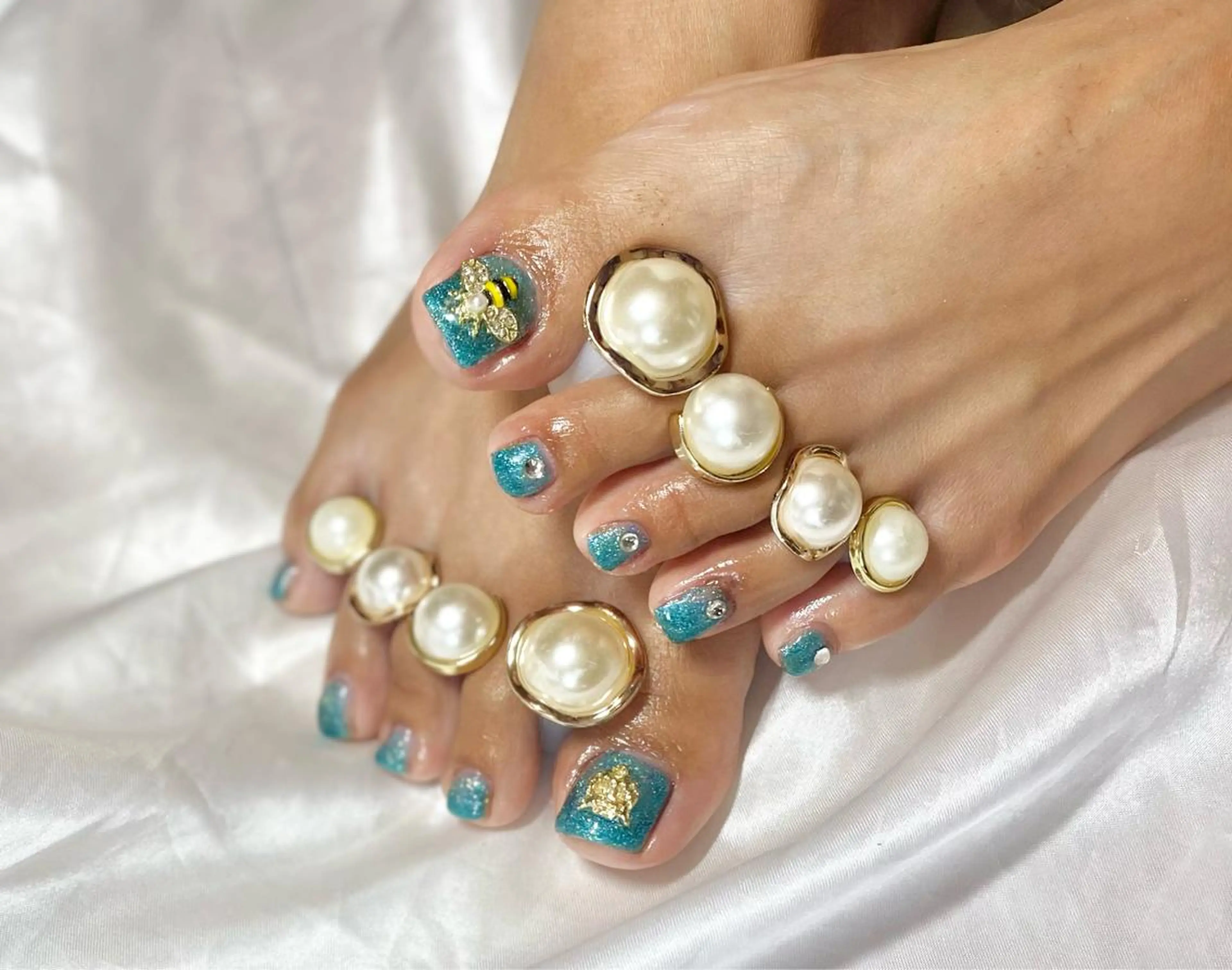 キッズ ネイル フットネイル ワンカラーネイル フットネイル おうちネイルサロン RINAのその他イメージ