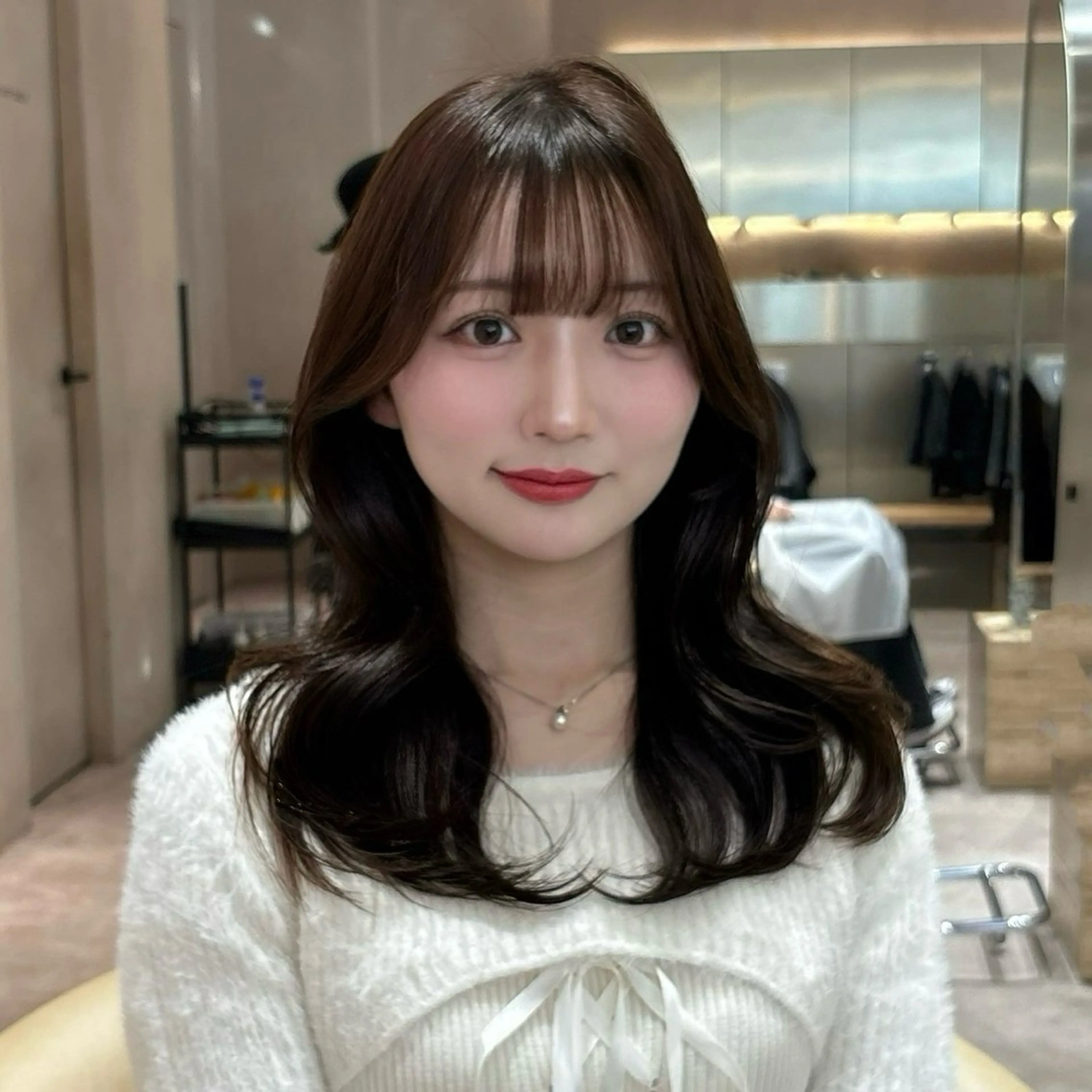 セミロング カット ヘアカラー 渋谷/韓国レイヤー 艶カラー特化マサキのヘアスタイル