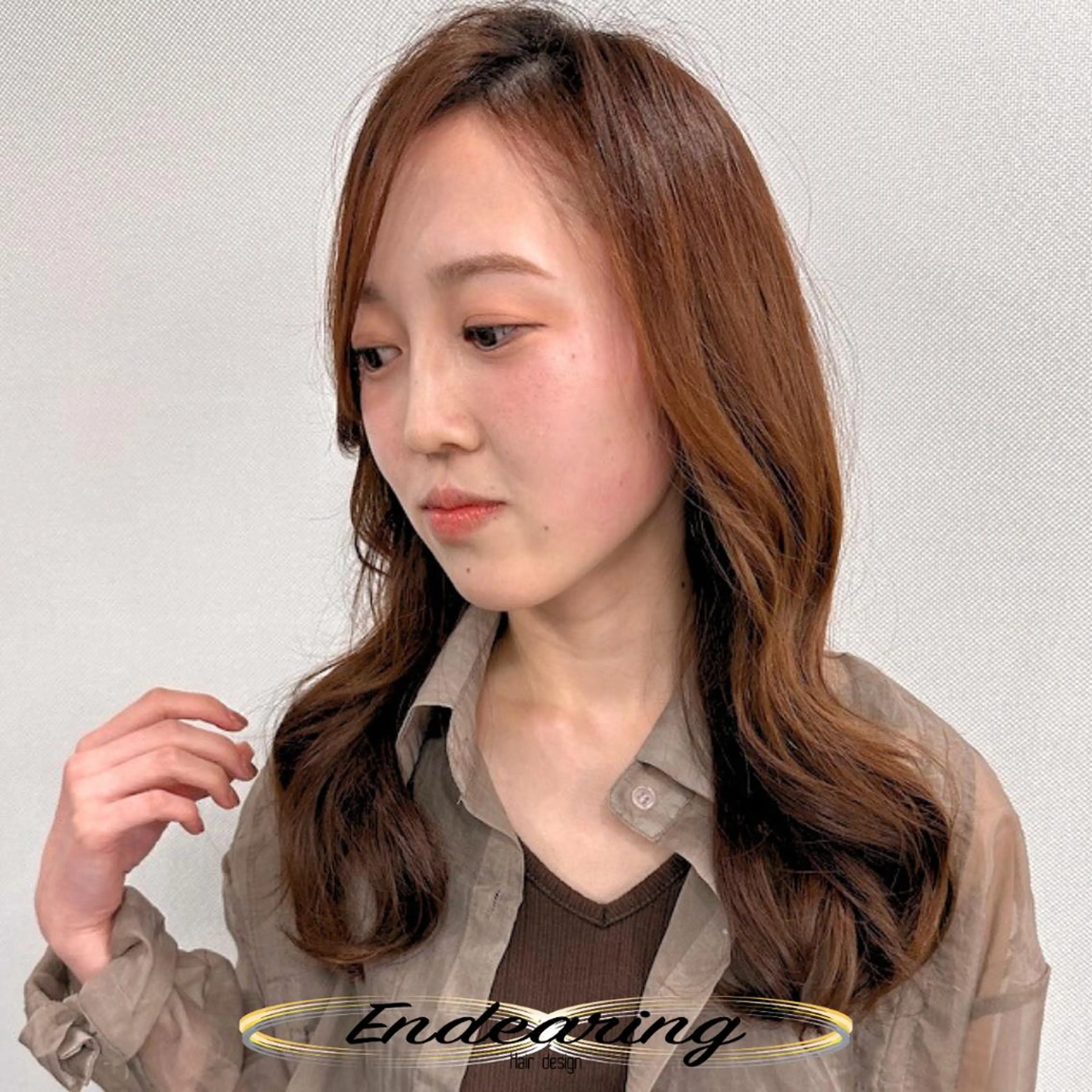 ロング レイヤーカット ロング 似合わせカット 小顔カット カット ヘアカラー Endearing 銀座/YOKOのヘアスタイル