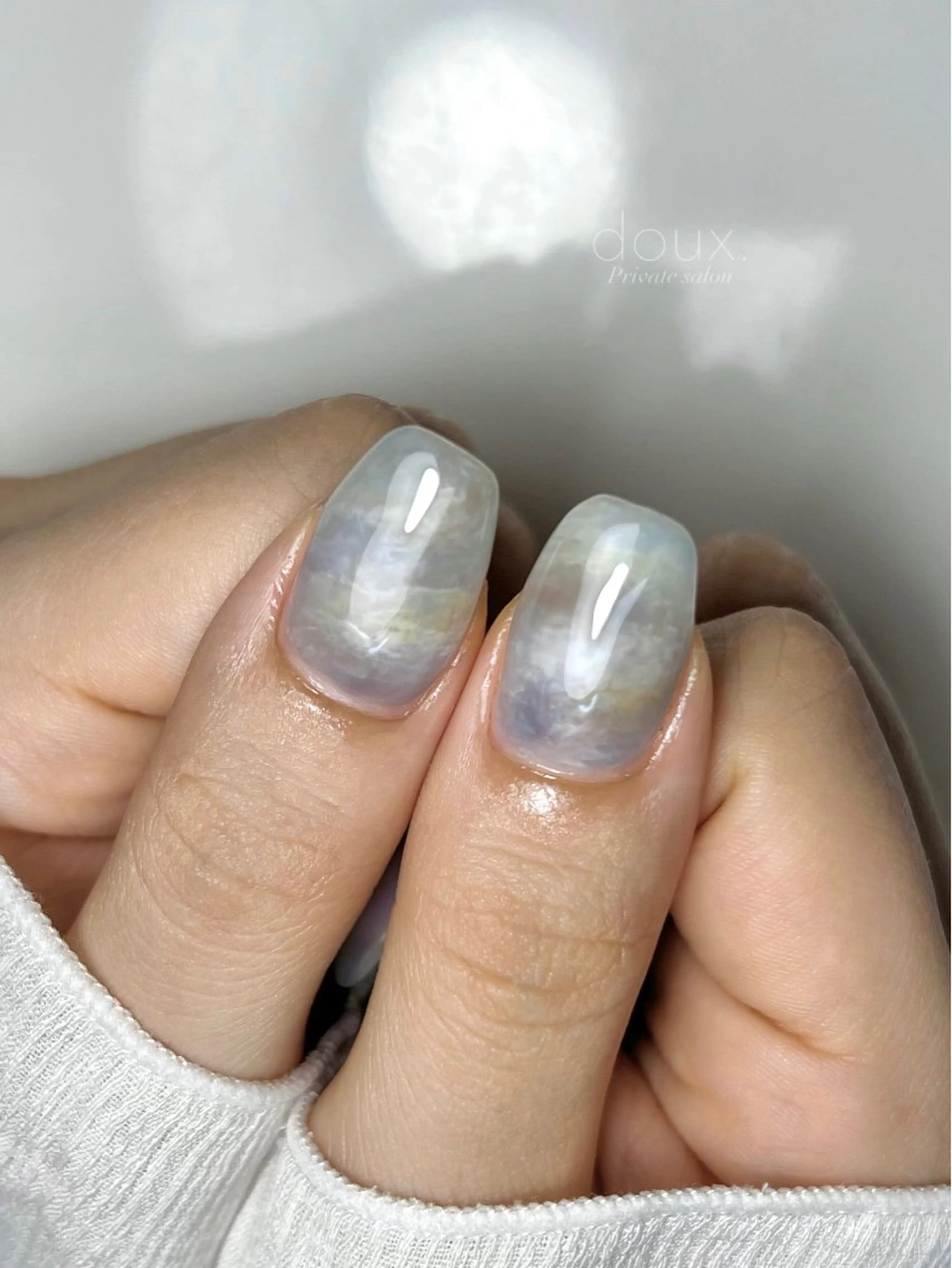 ネイル マグネットネイル ミラーネイル ニュアンスネイル ハンドネイル doux. nailのネイルデザイン