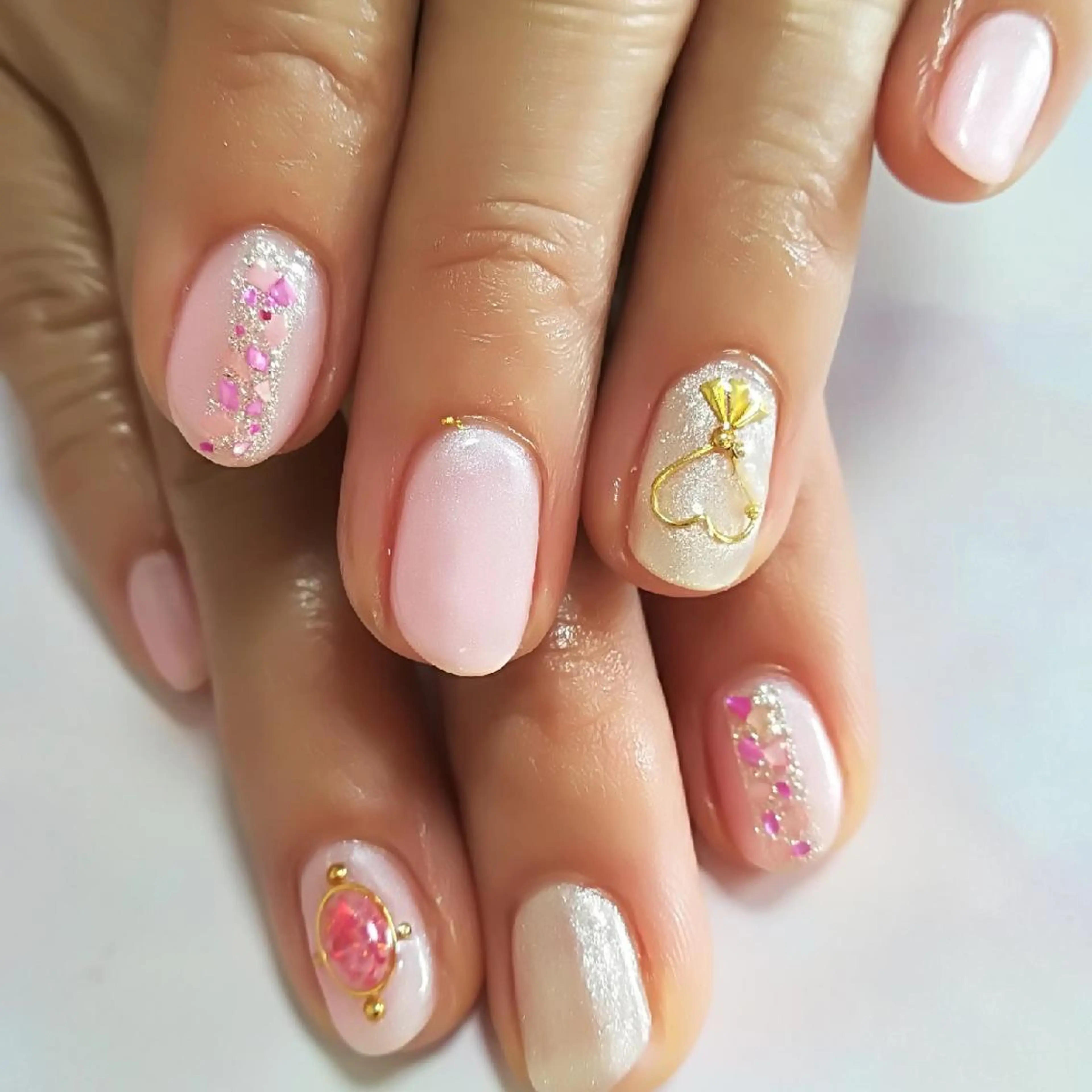 ネイル ハート ハンドネイル reve あやののネイルデザイン