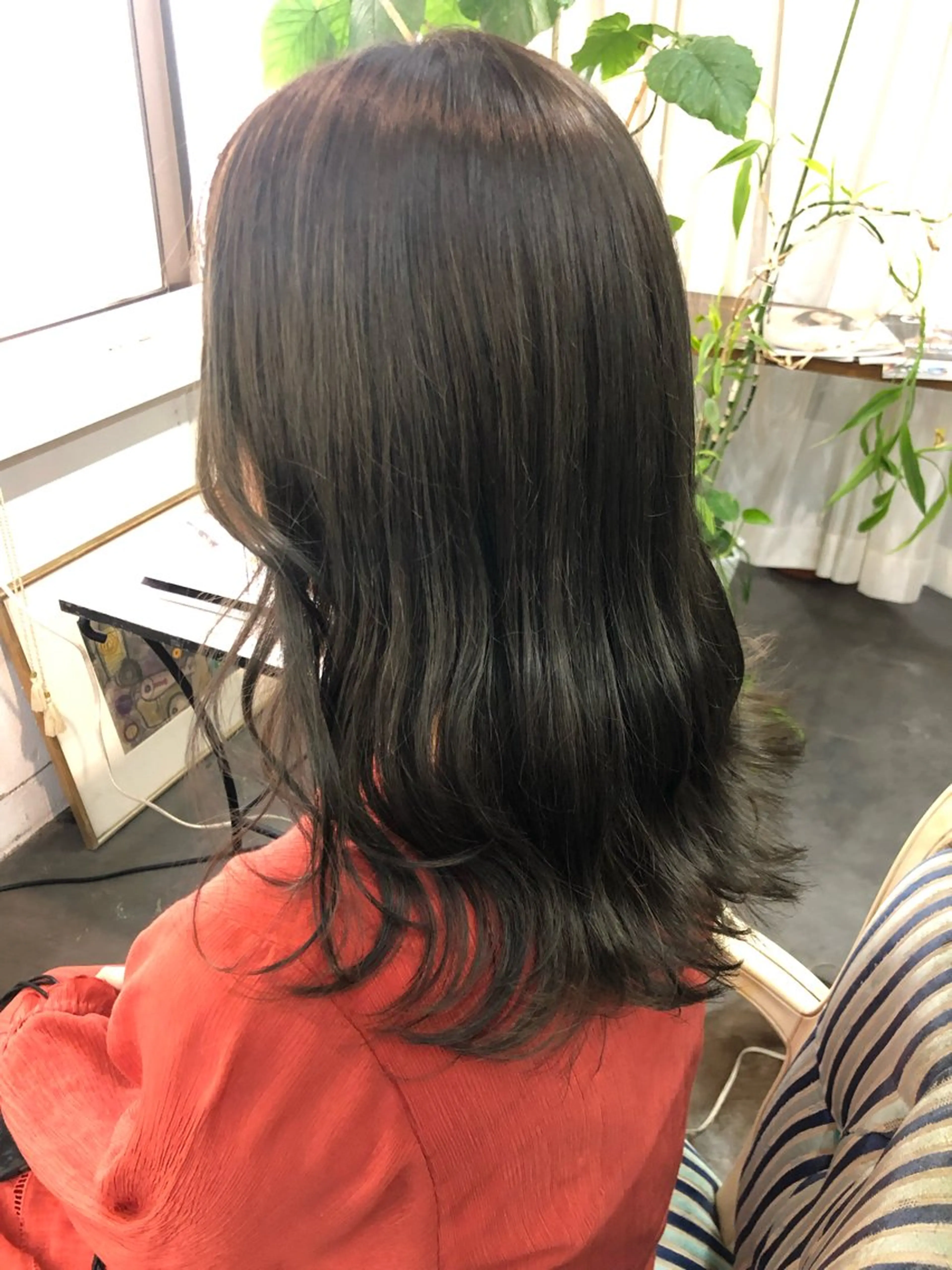セミロング カット ヘアカラー Mariana雛/ 西大分/ハイライトのヘアスタイル