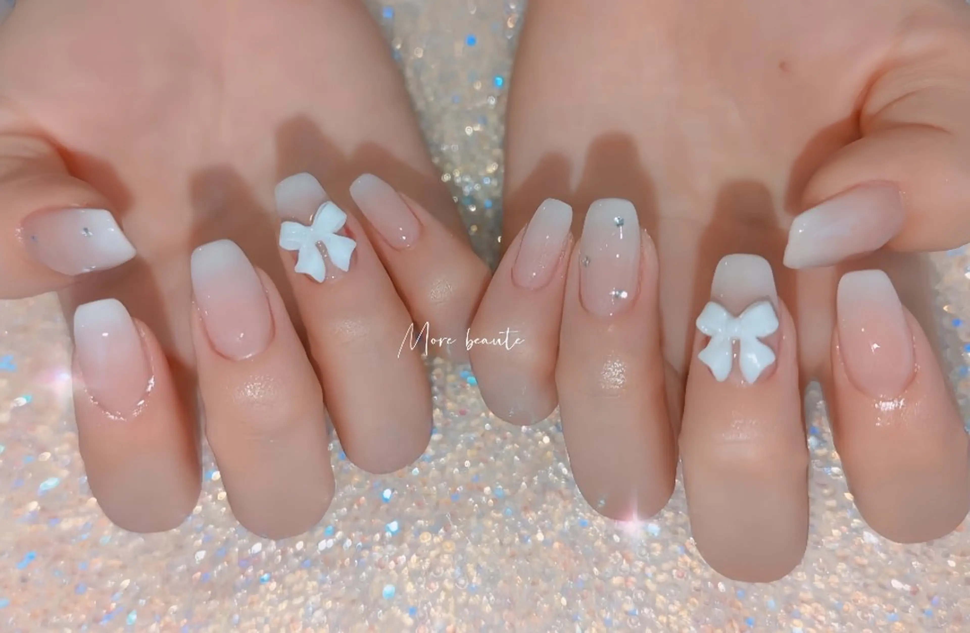 ネイル 長さ出し ジェルネイル ハート 韓国ネイル マグネットネイル ハンドネイル I LOVE ME NAIL.｡.:*♡のネイルデザイン