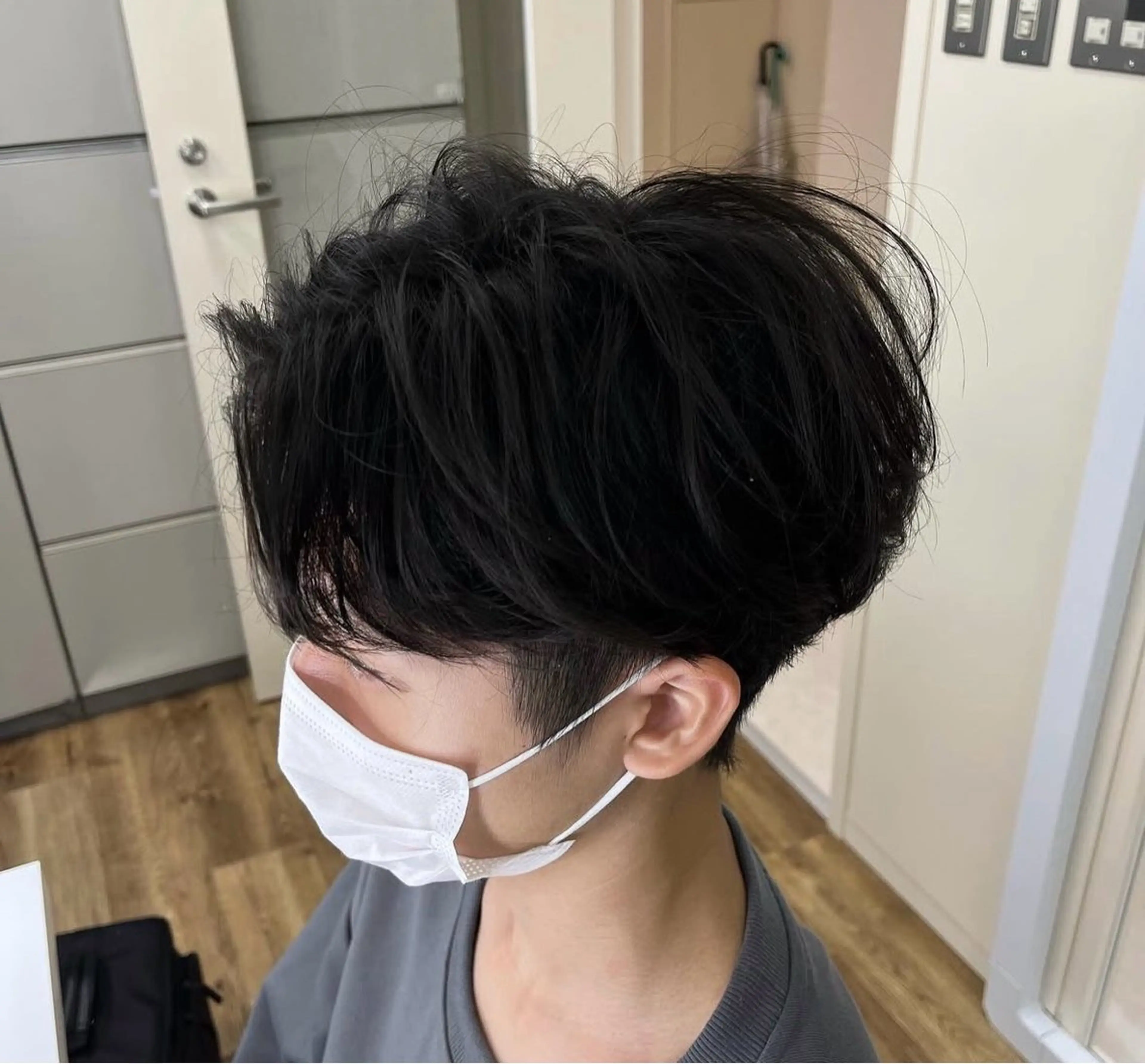 メンズ センターパート カット RYU/メンズ /センターパートのヘアスタイル