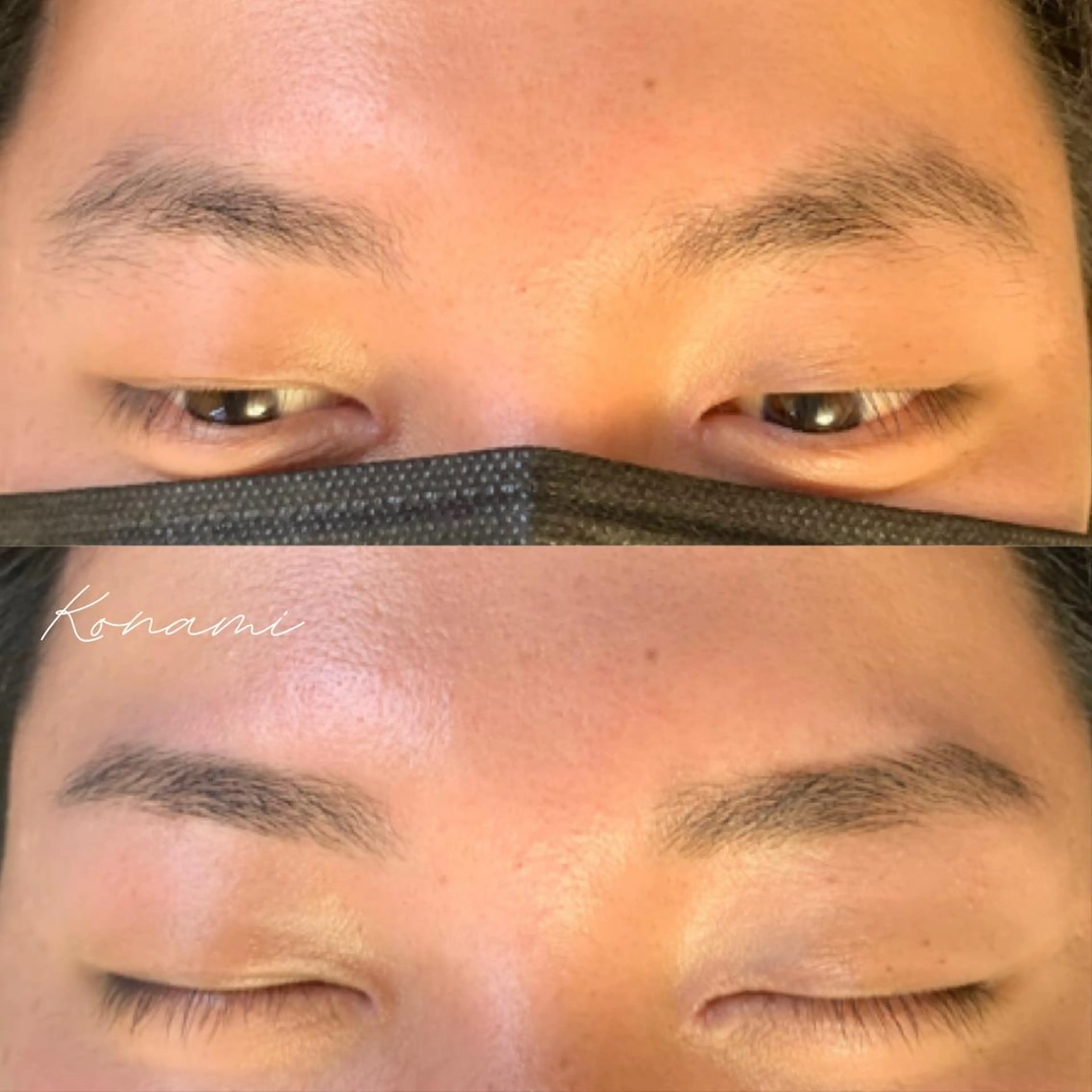 メンズ アイブロウ ワックス脱毛 シードリン 府内店 小波のヘアスタイル