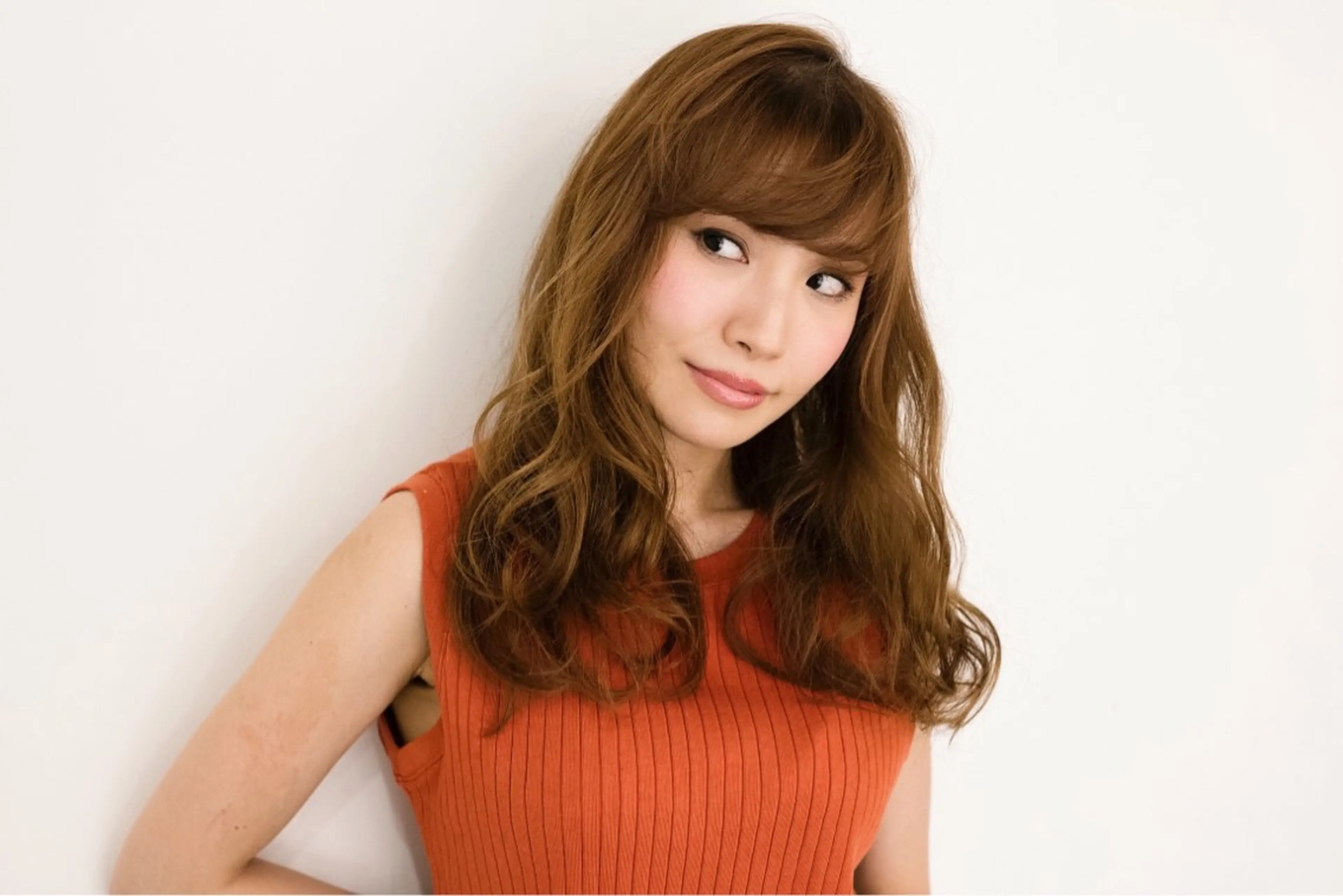 ミディアム ハイライト 髪質改善 小顔カット Endearing 銀座/レイヤーカットのヘアスタイル