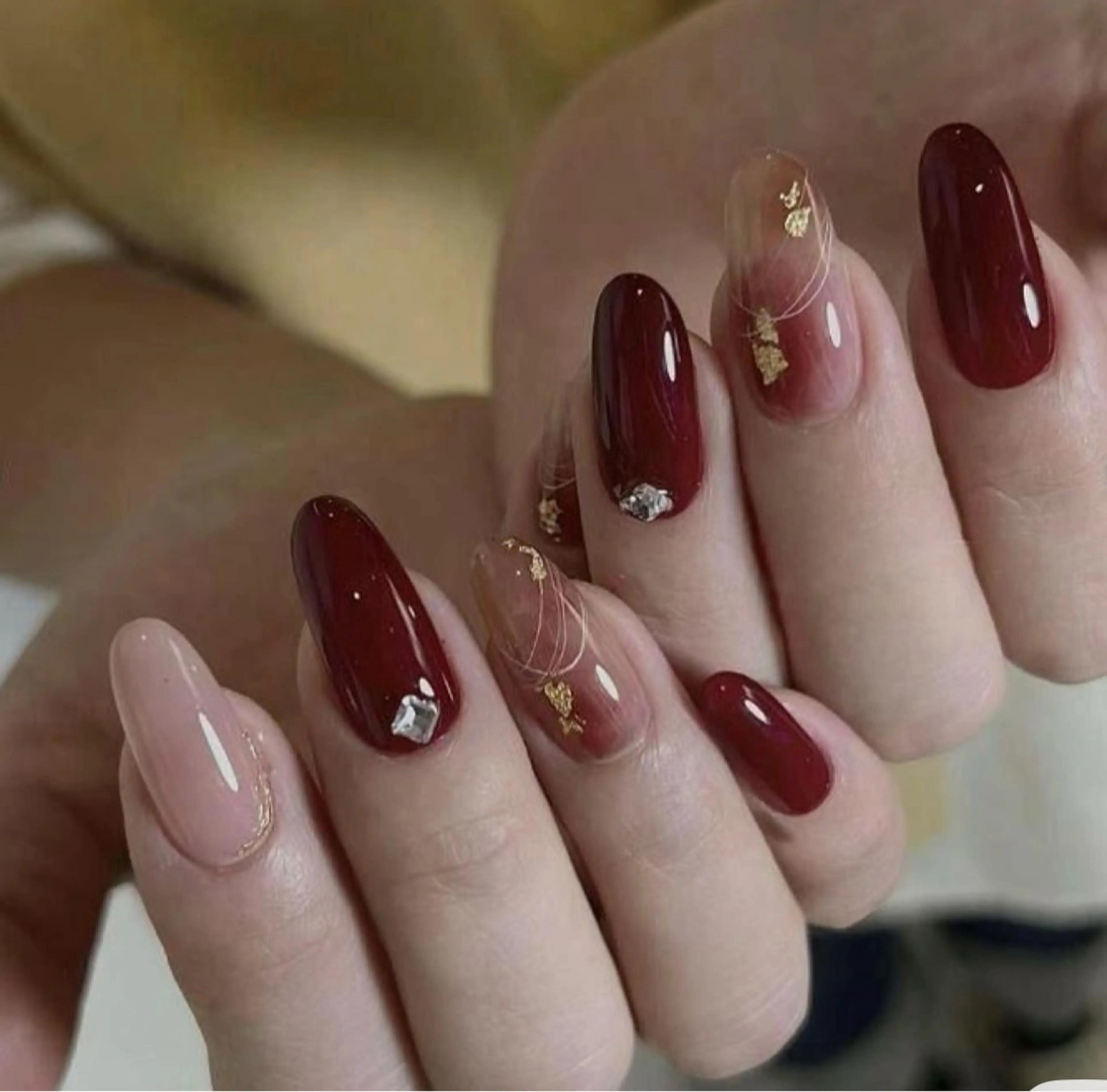 チップ長さだし10本デザイン2本の写真