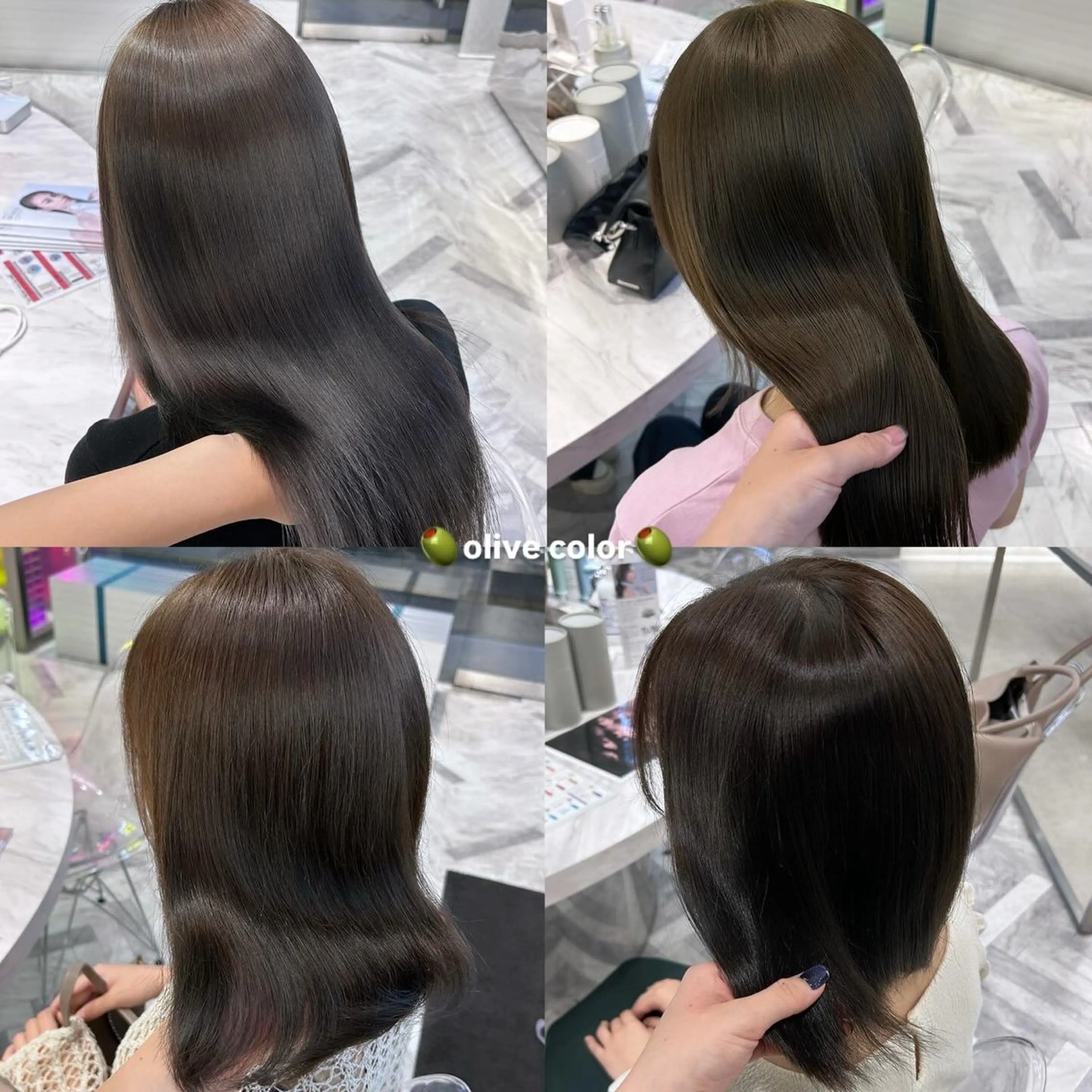 ミディアム カラー カット ヘアカラー 透明感ツヤカラー/ アイリスト/ゆきなのマツエク・マツパデザイン