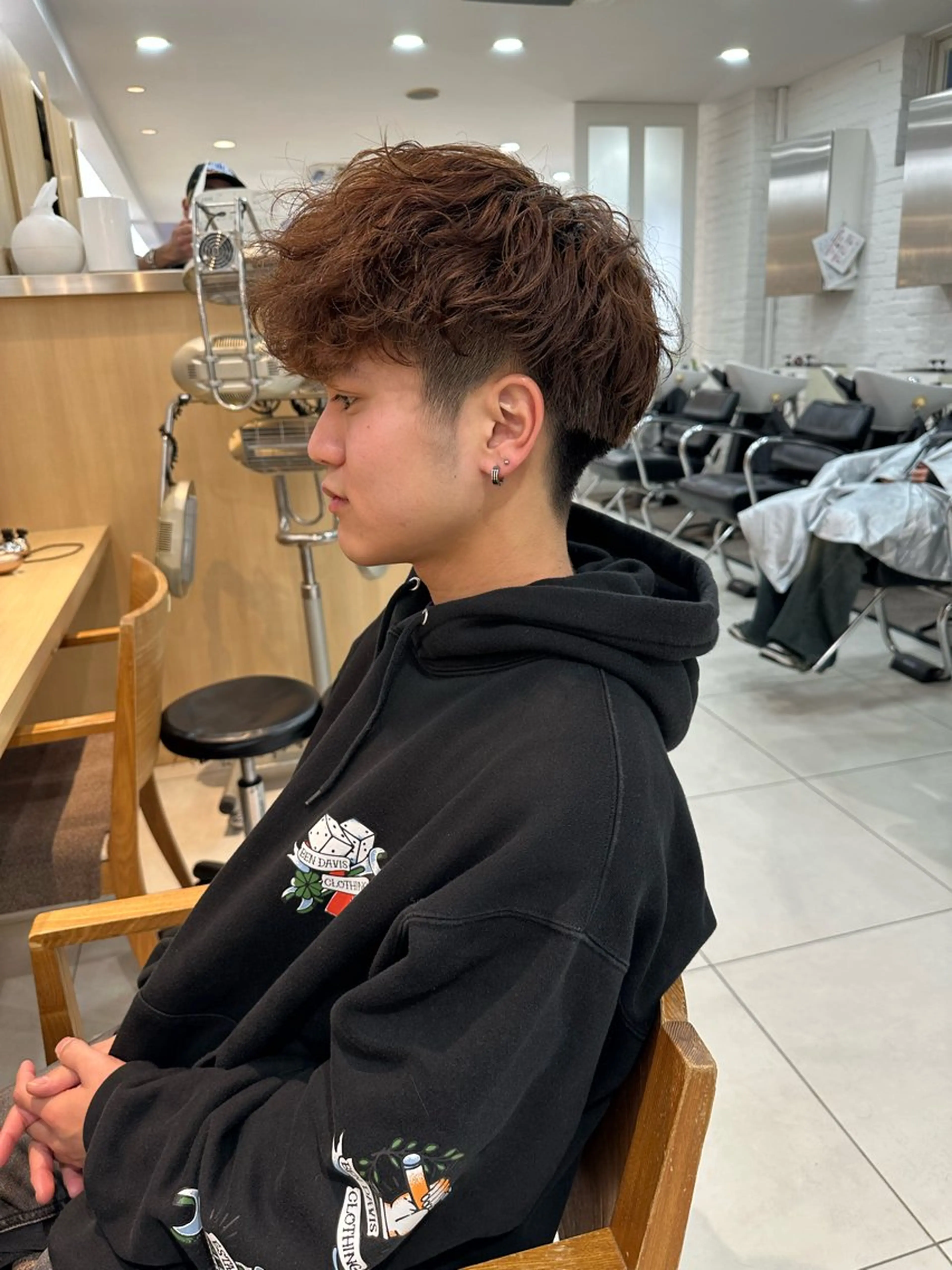 ショート パーマ スパイラルパーマ カット ヘッドスパ 山下恋佳/矢場町/ ブリーチ/ショートのヘアスタイル