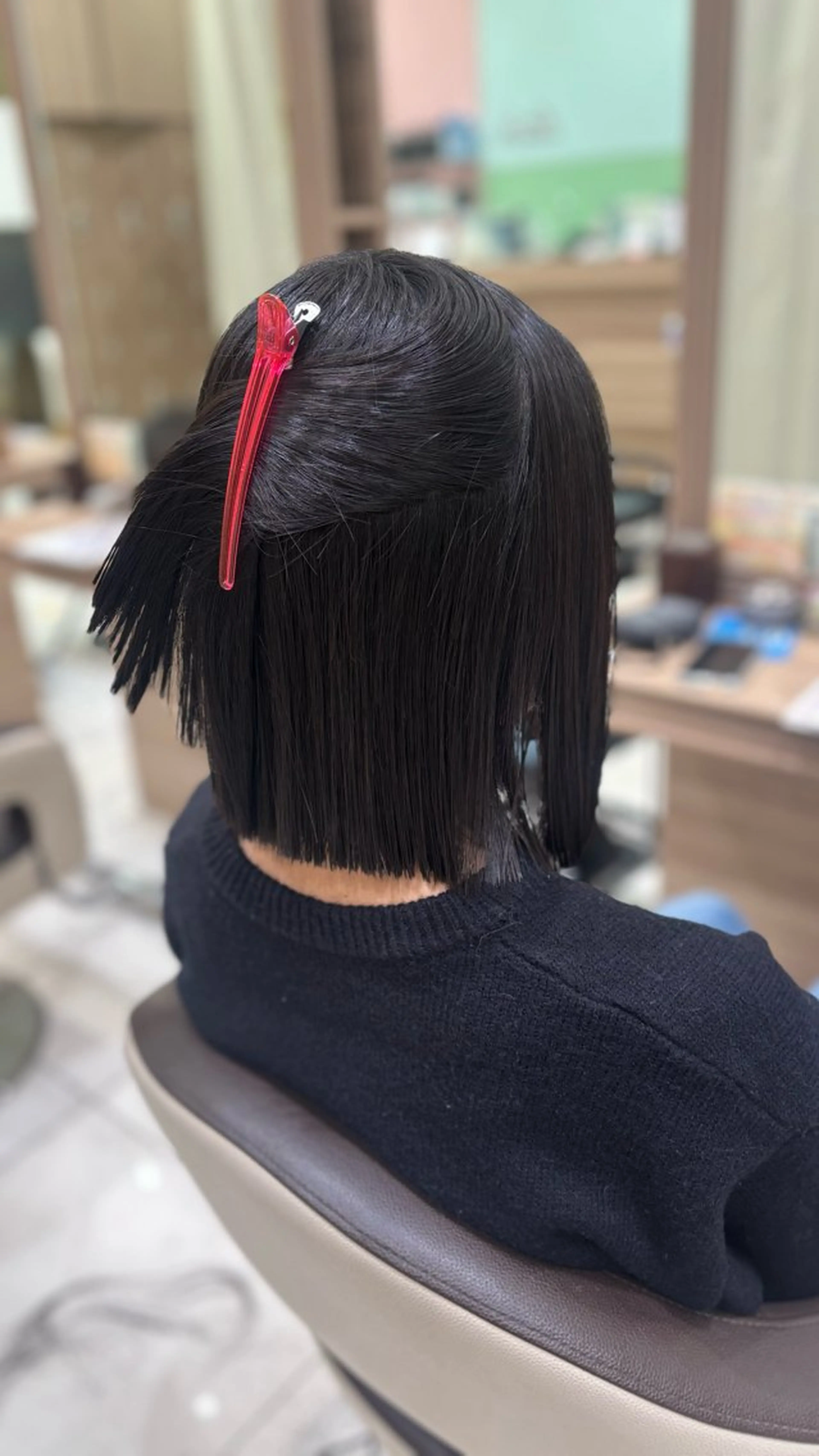 ミディアム 縮毛矯正 ⭐️NANA/ メンズカットのヘアスタイル