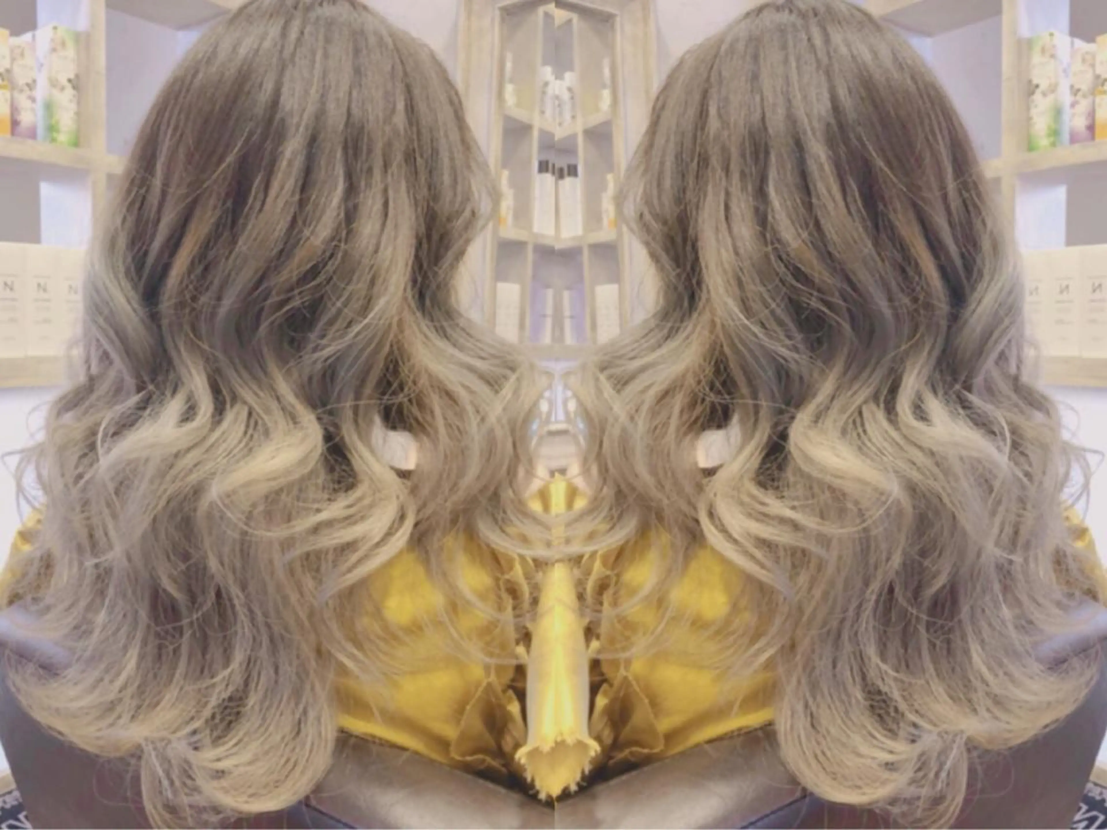 ロング カラー パーマPrivate SalonNoa名駅のヘアスタイル