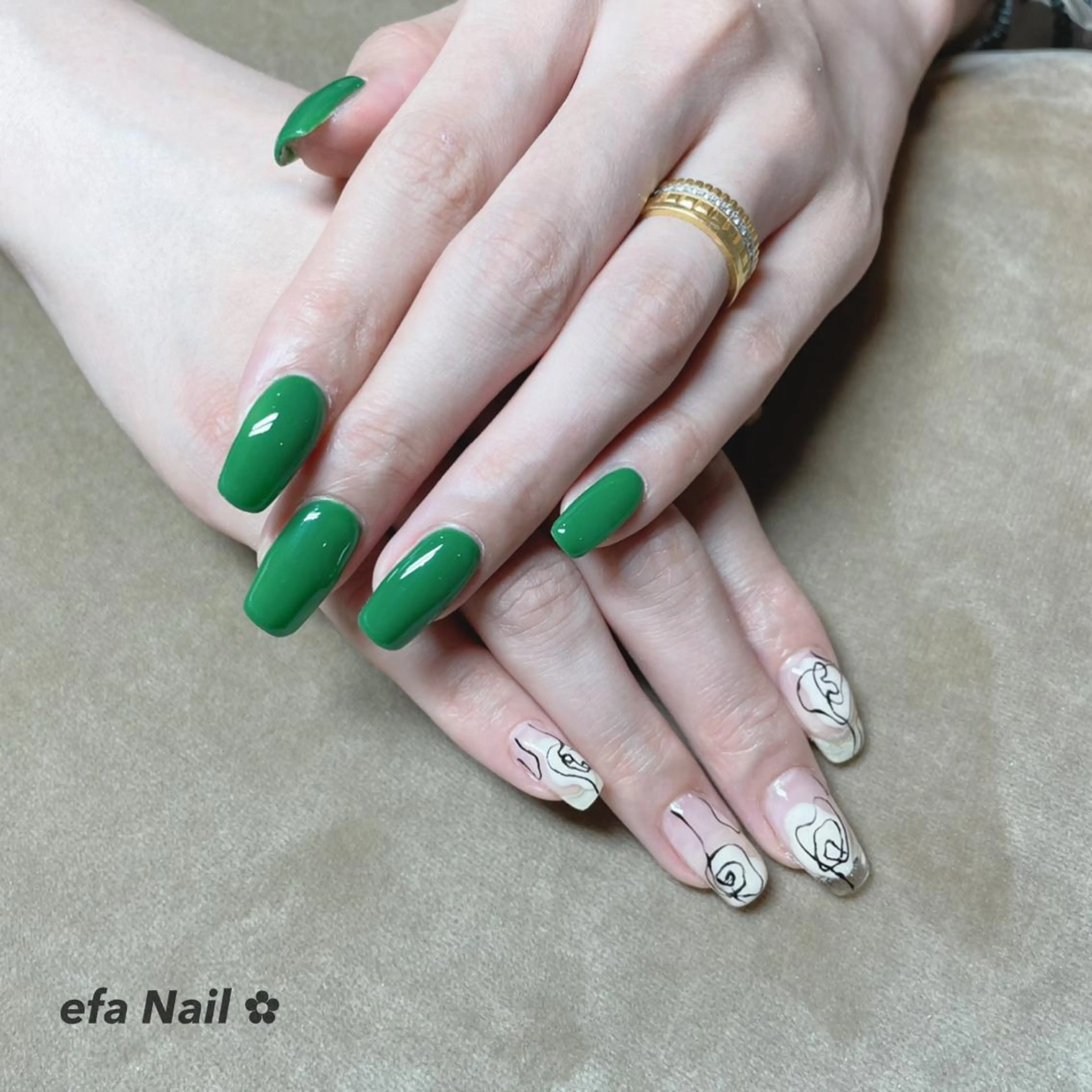 ネイル ハンドネイル efa's  EyeNail-おもろまち-所属・efa Nail 🌺Okinawaのネイルデザイン