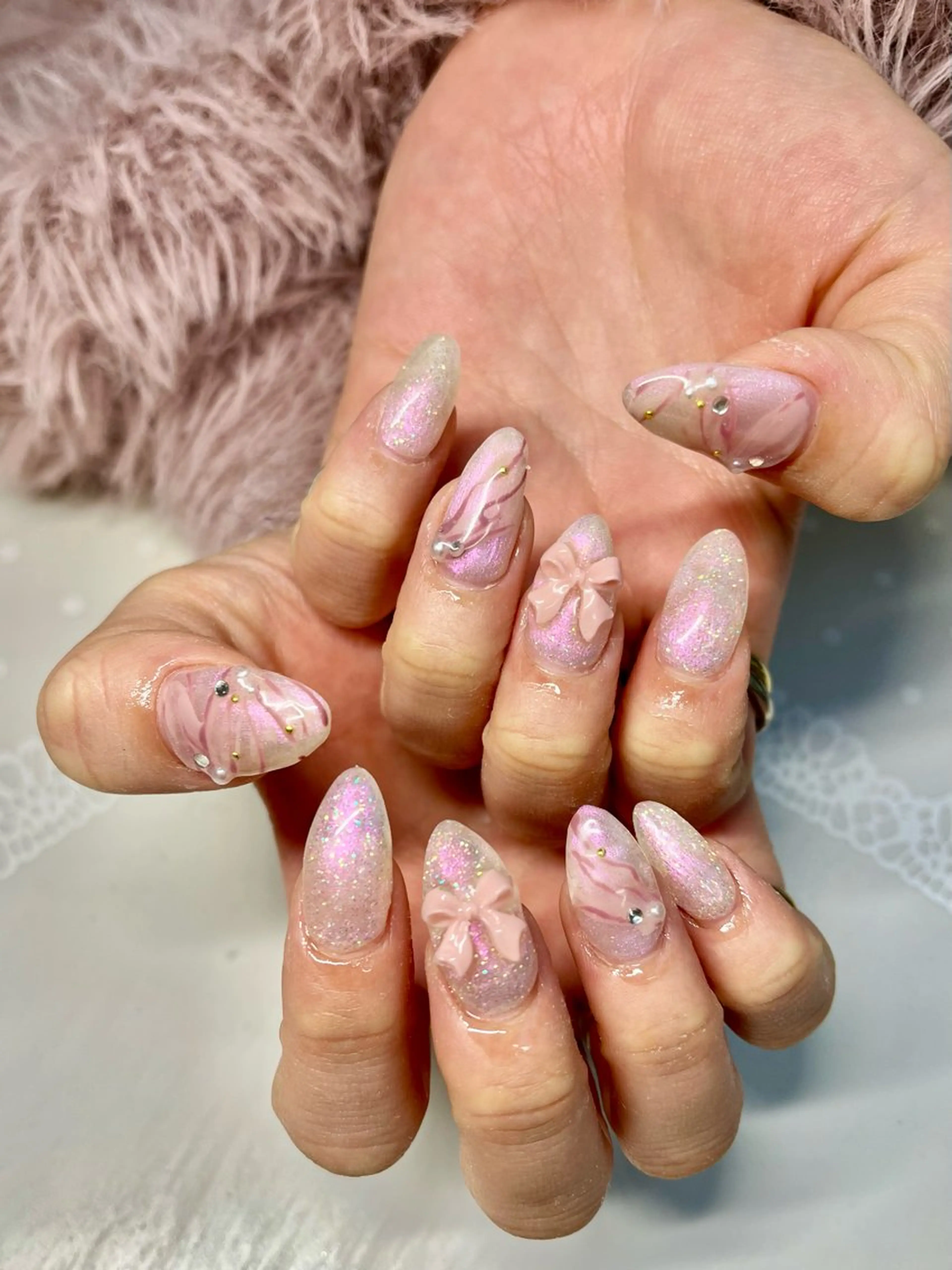 ネイル ハンドネイル 新宿ネイルサロン ジェミディローサのネイルデザイン