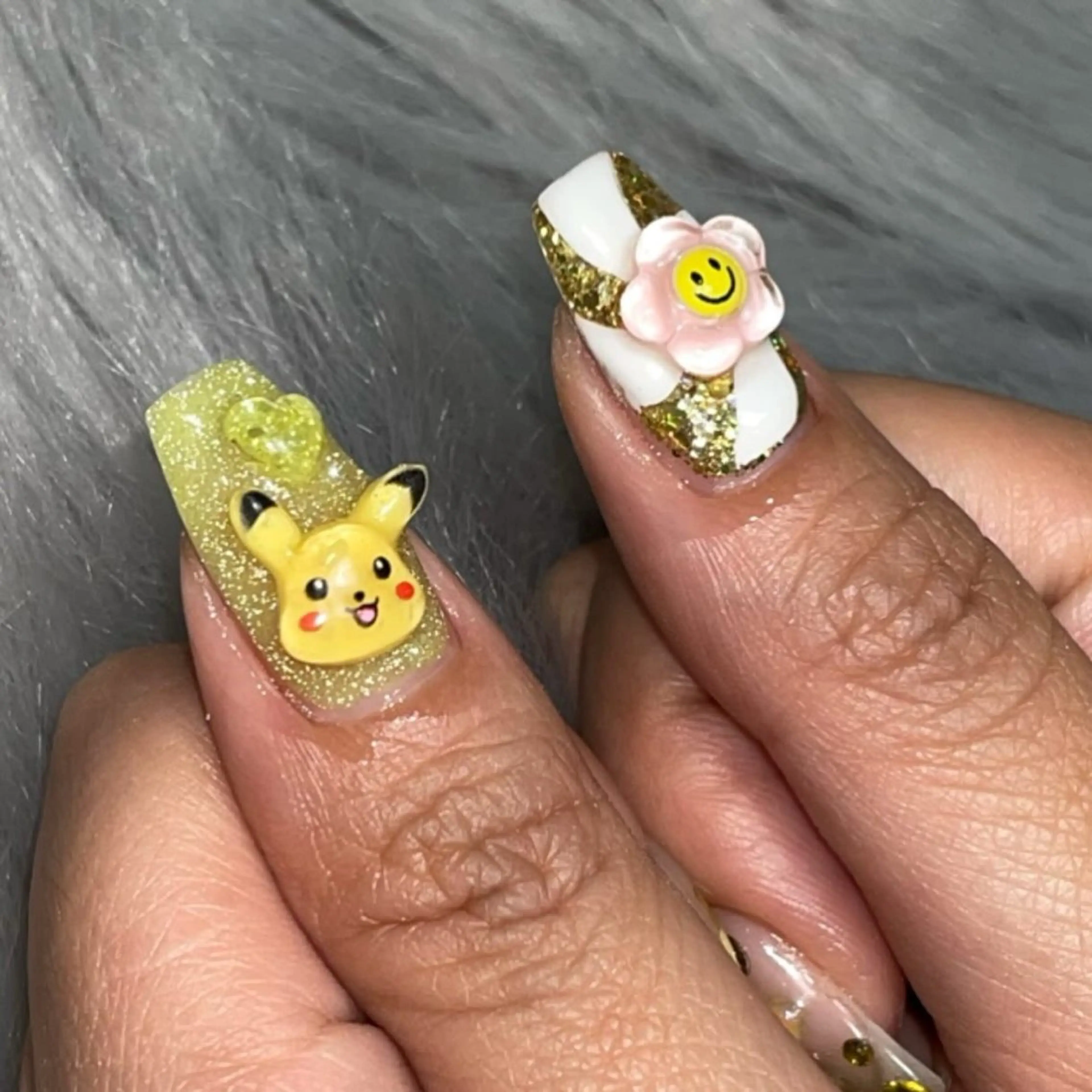 ネイル ラメ(グリッター) RICO Nail パーツつけ放題🌈のネイルデザイン