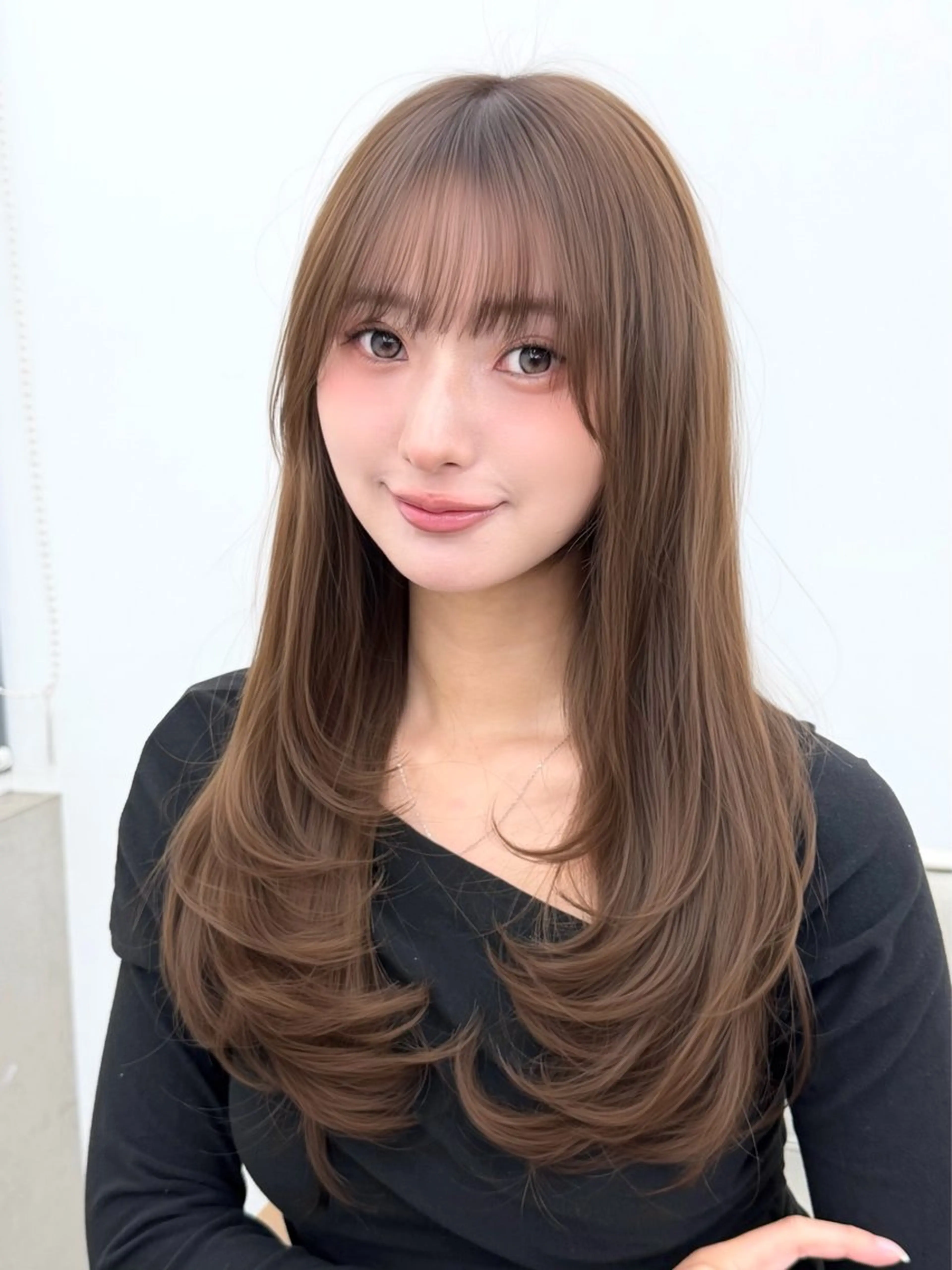 ロング カット トリートメント 似合わせカット 根来悠斗のヘアスタイル