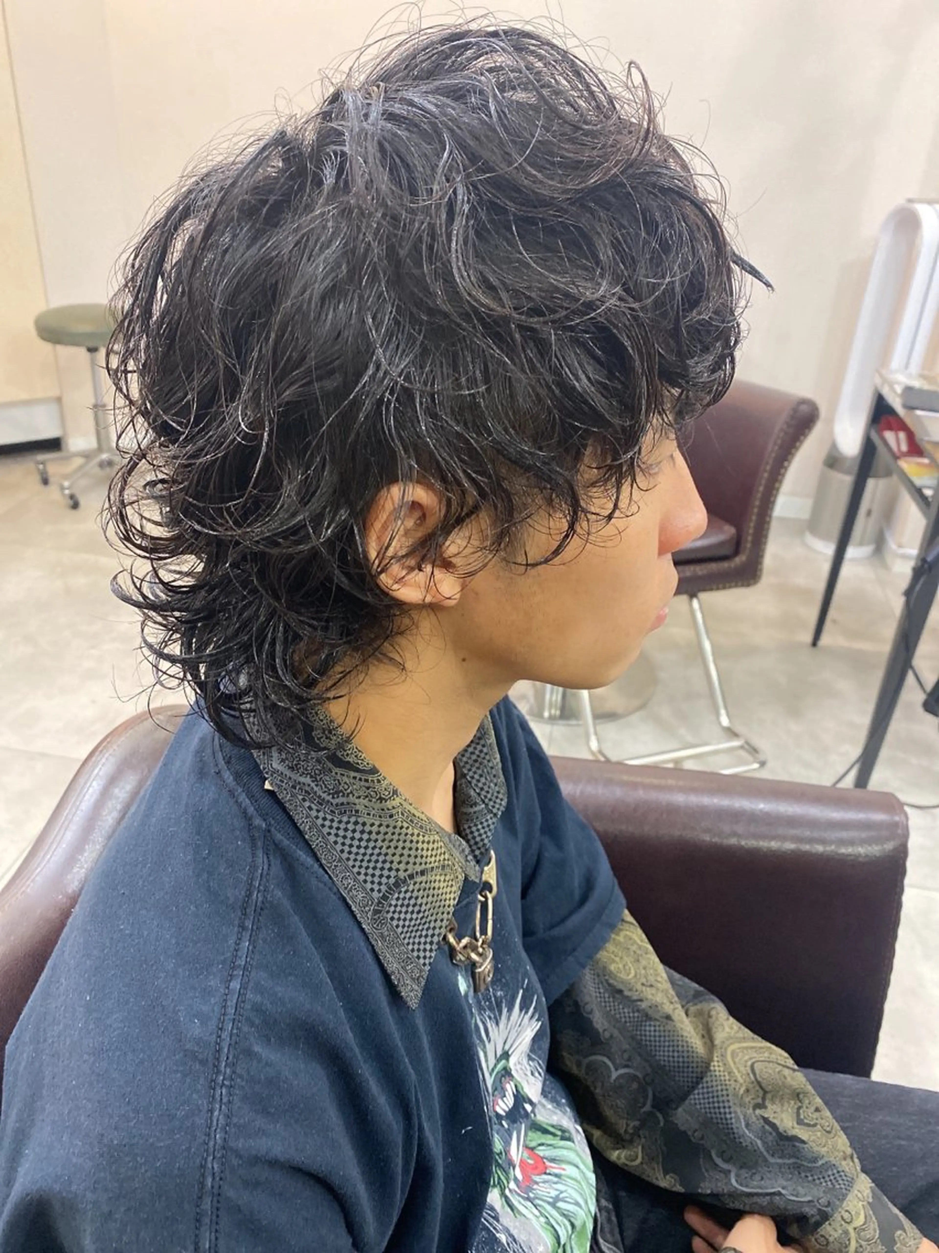 メンズ メンズパーマ プードルパーマ プードルパーマ カット パーマ ヘッドスパ 松村 崇弘のヘアスタイル