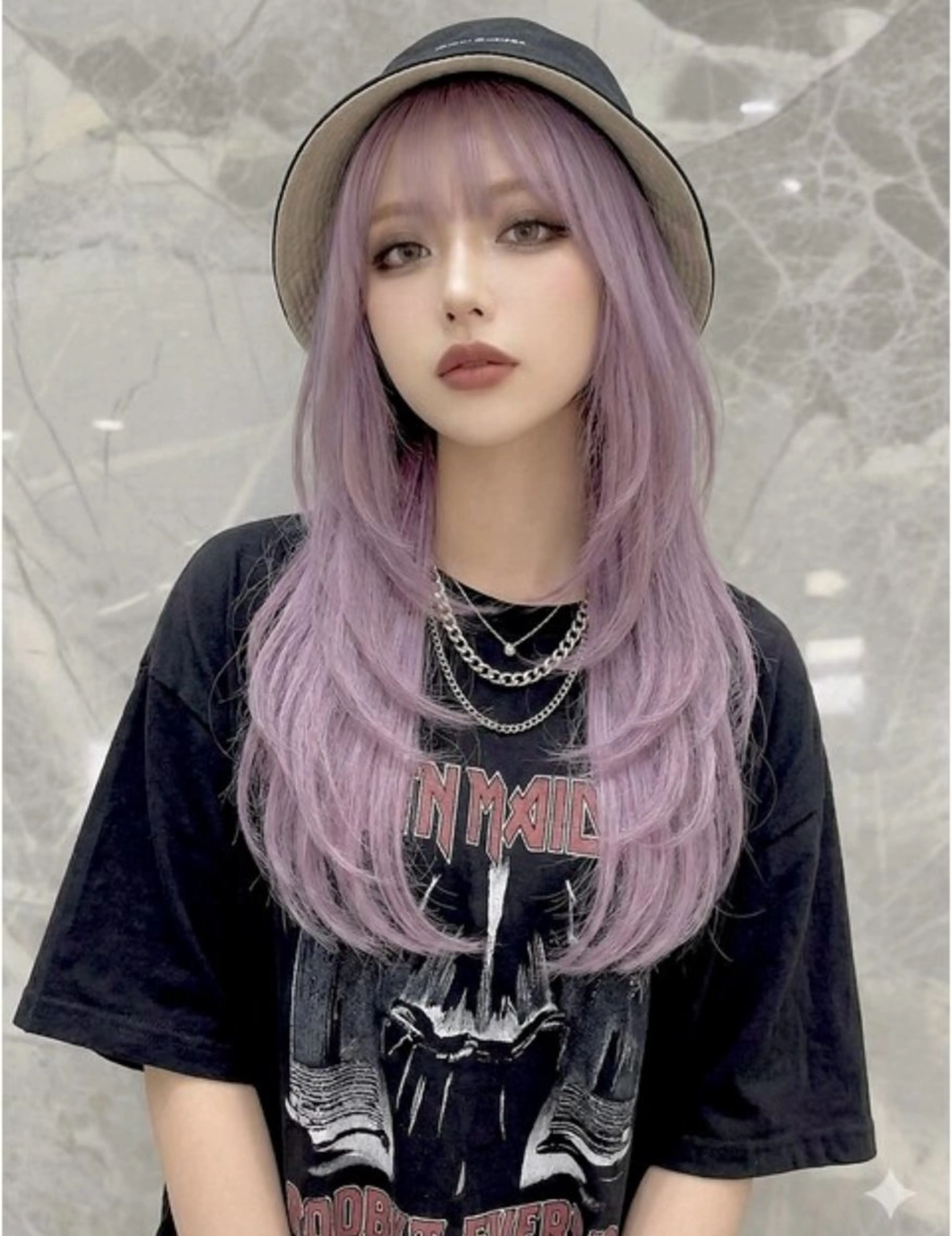 ロング ✨渋谷ハイトーン 功太郎のヘアスタイル