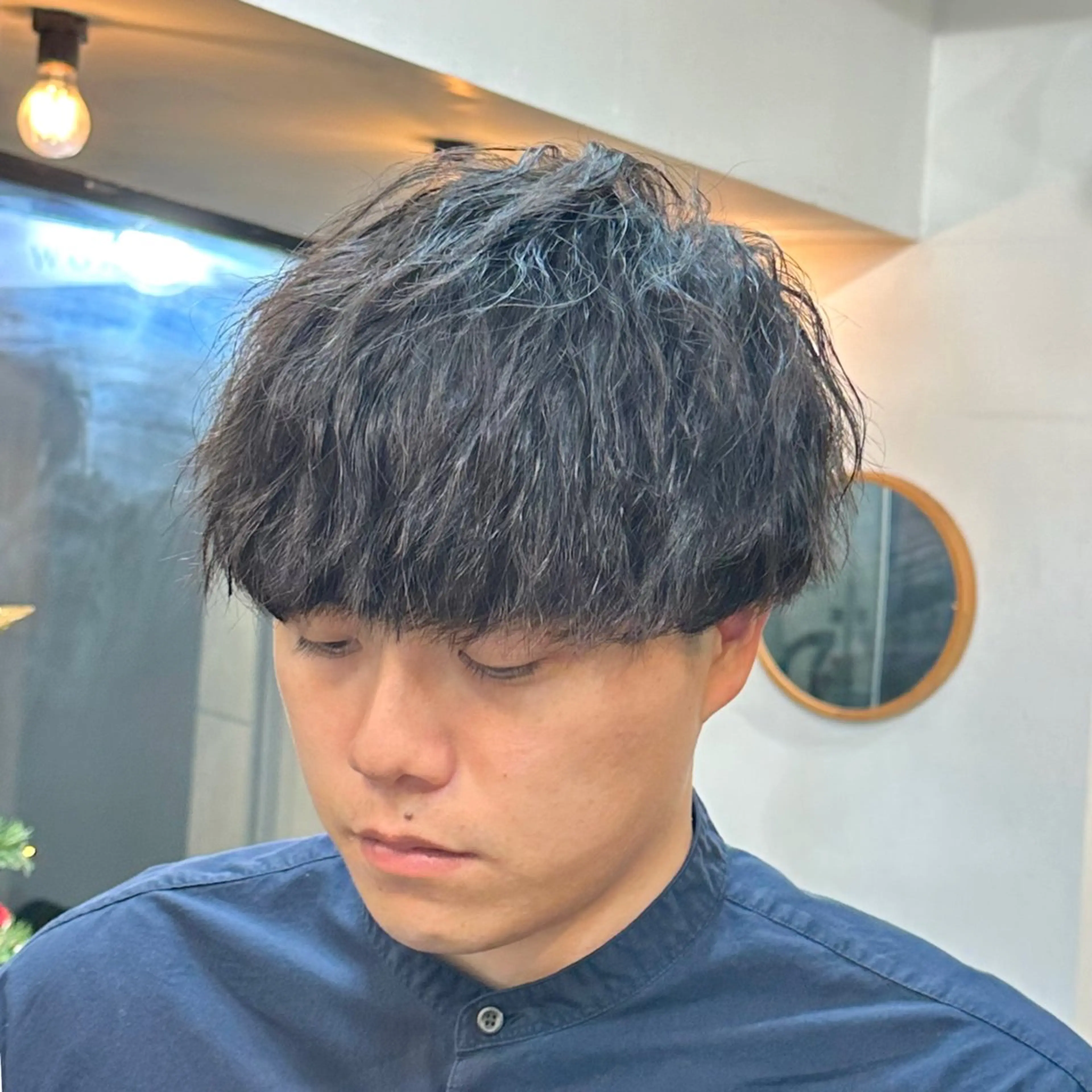 パーマ メンズ メンズパーマ 渋谷 メンズヘア⭐️ タニグチヨシユキのヘアスタイル