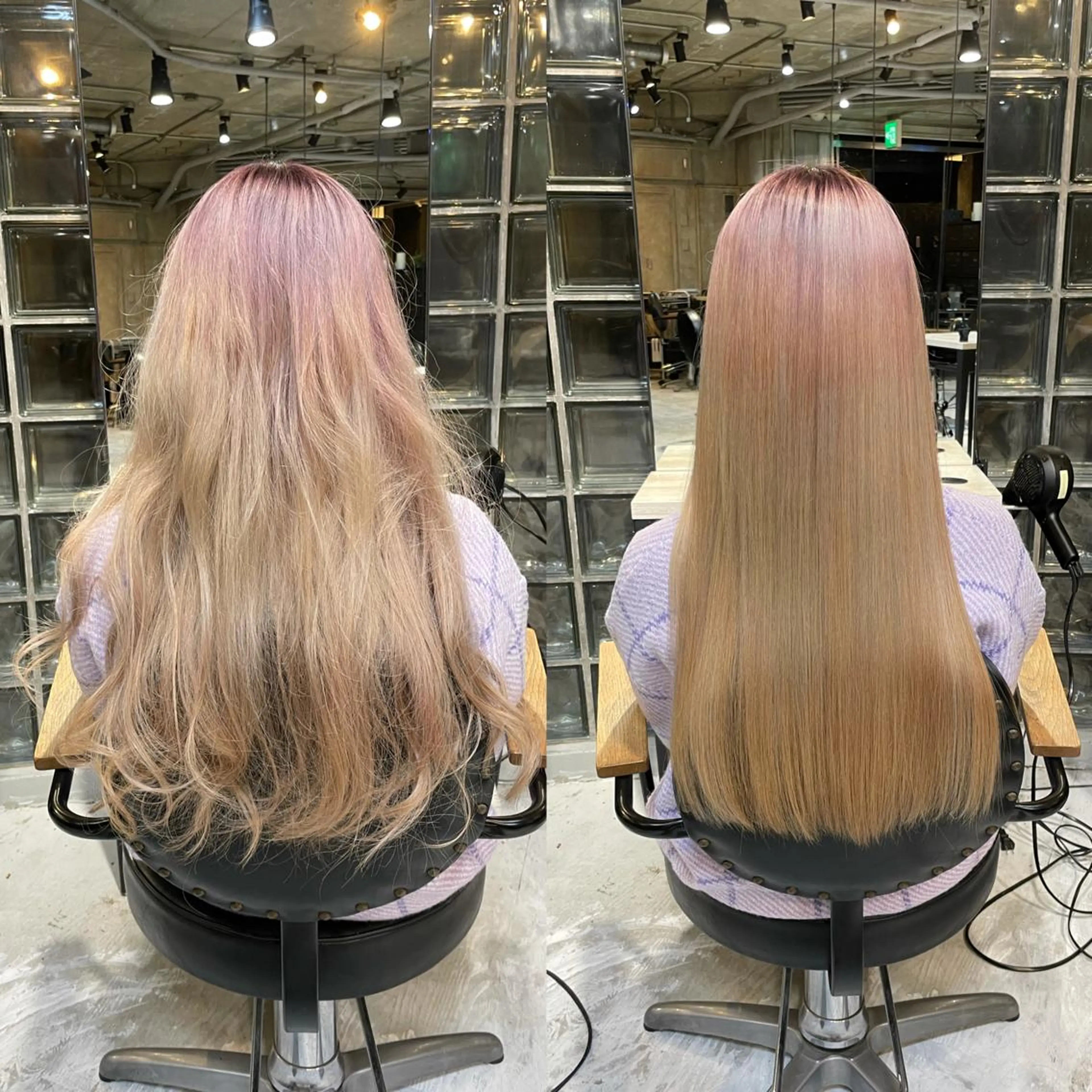 🦊縮毛矯正🦊【ミニモ限定料金】しっかり癖を伸ばし、巻ける柔らかい質感を実現☺️⚠️トリートメント無料期間中⚠️の写真