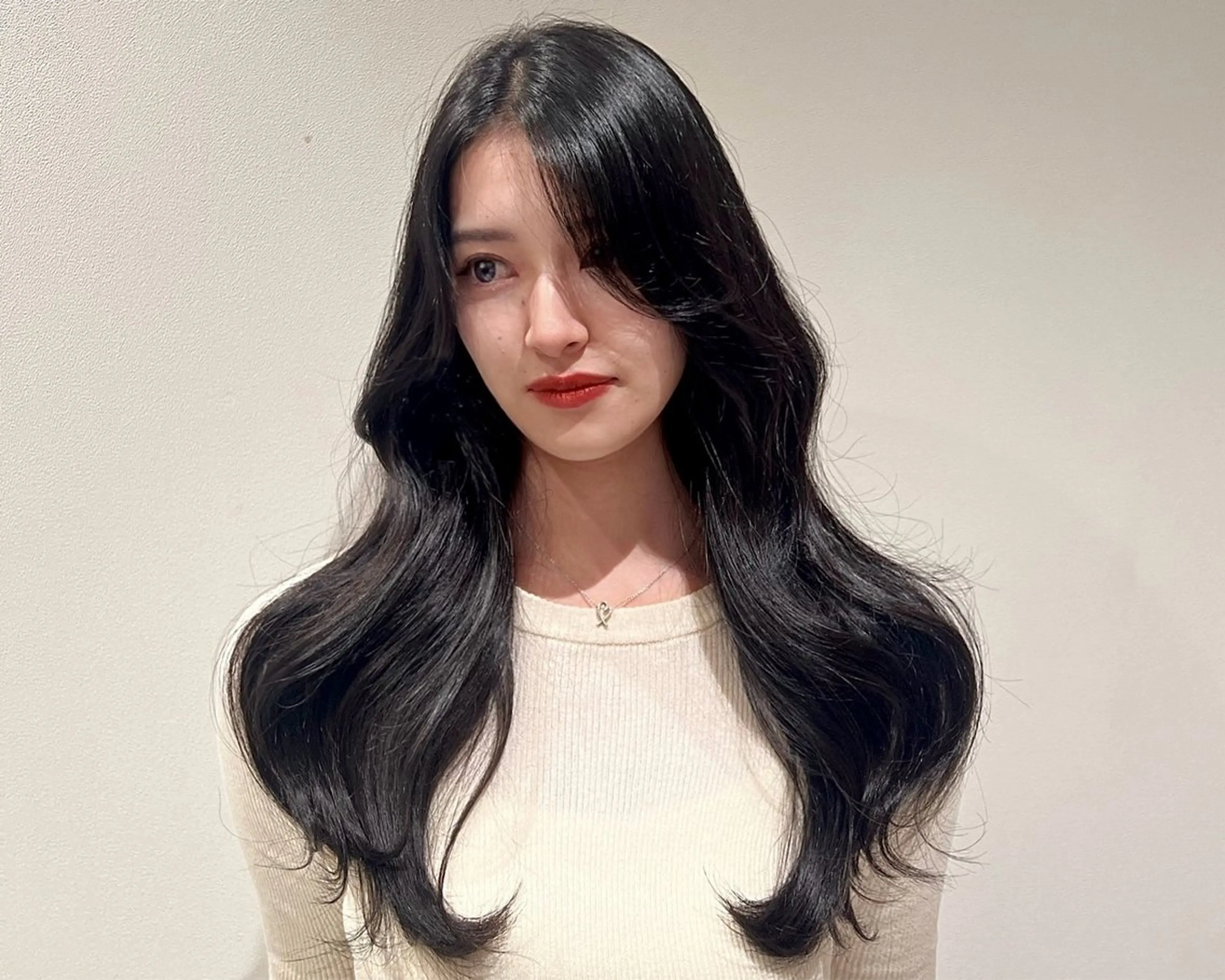 ロング カラー カット ヘアカラー トリートメント 🩷渋谷/韓国/レイ ヤー髪質改善Sayaのヘアスタイル