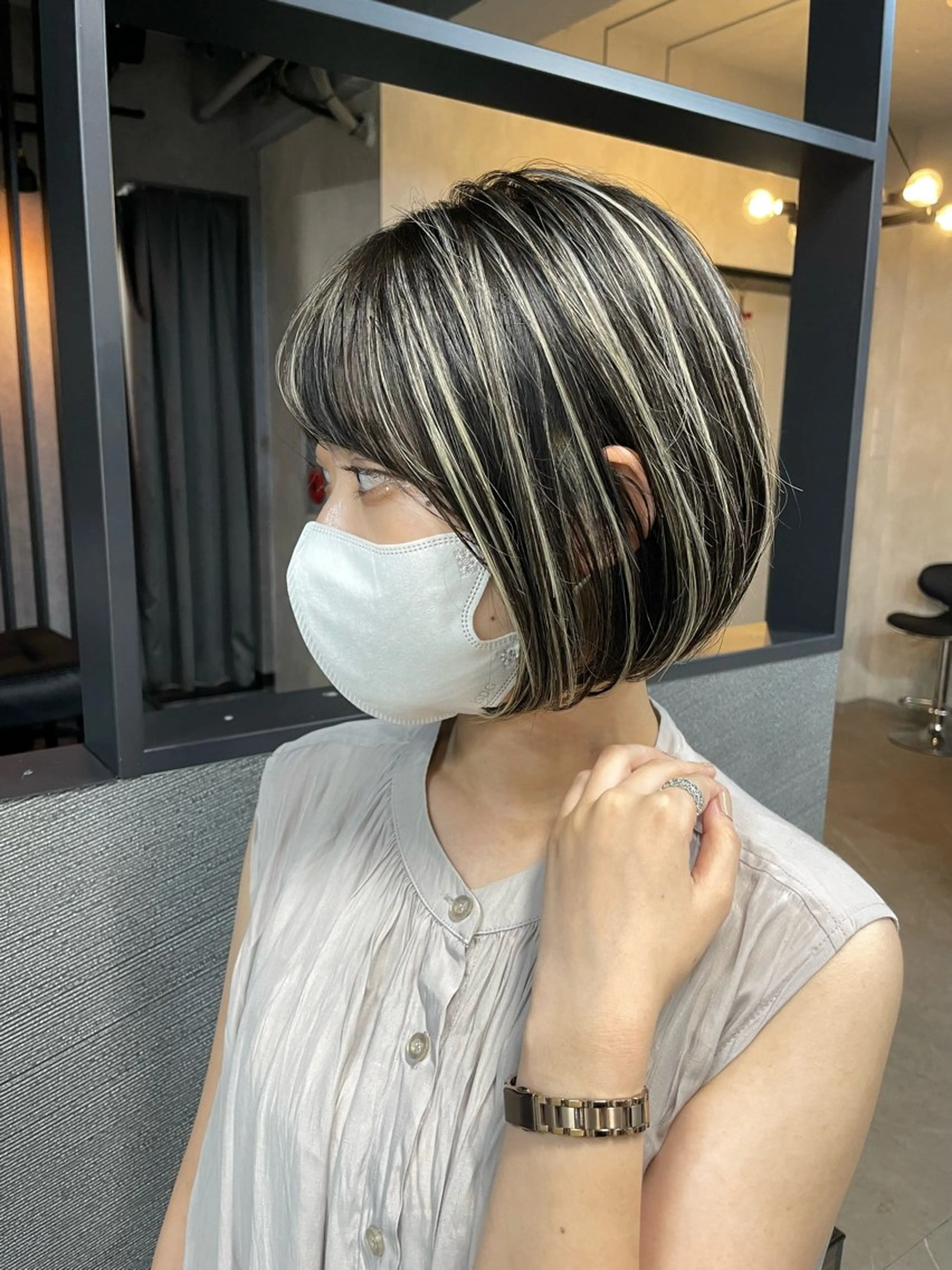 ショート カラー 新宿/美髪矯正 髪質改善/韓国風山本のヘアスタイル