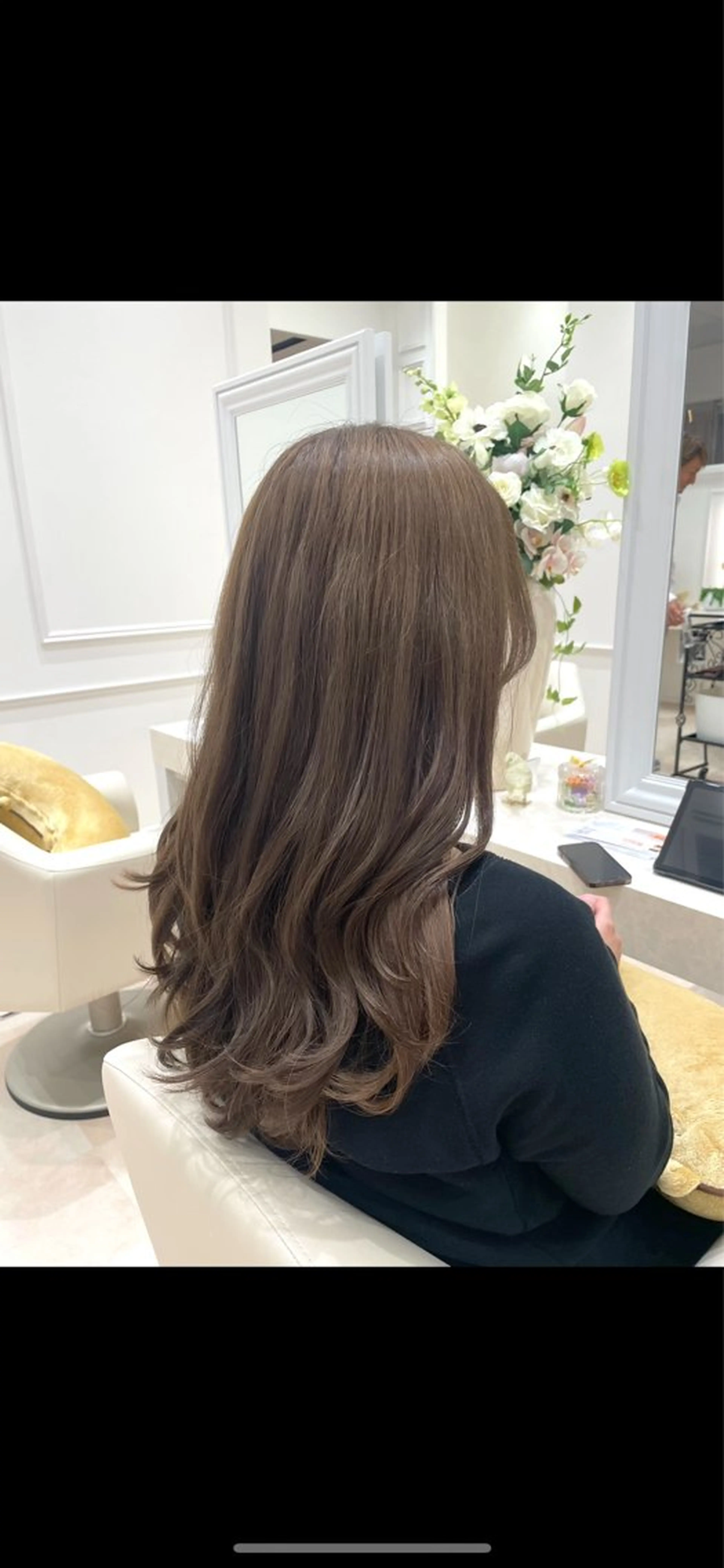 ロング カラー ヘアカラー 野里 色のヘアスタイル