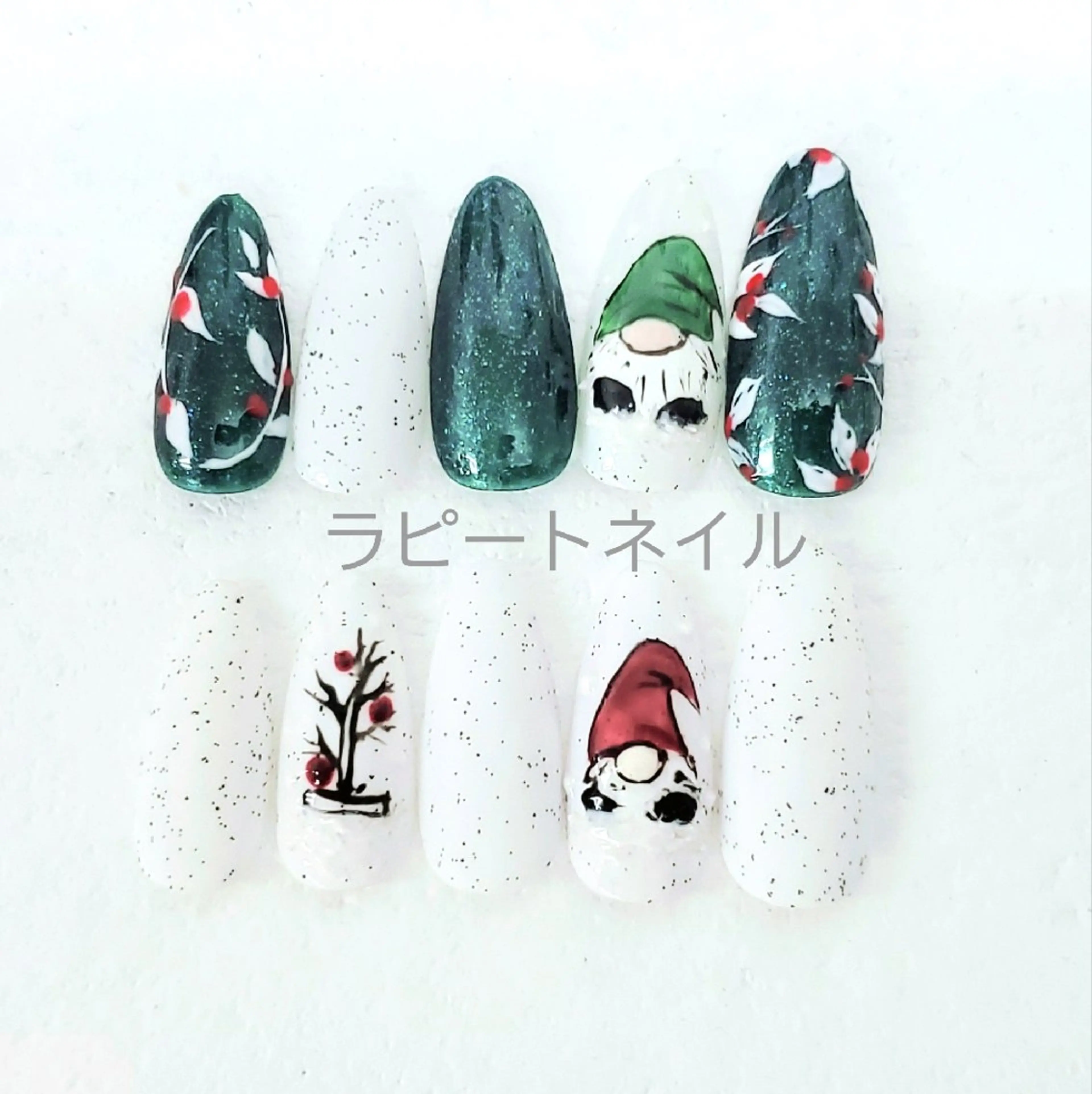 ネイル 冬ネイル ラピートネイル 美佳のネイルデザイン