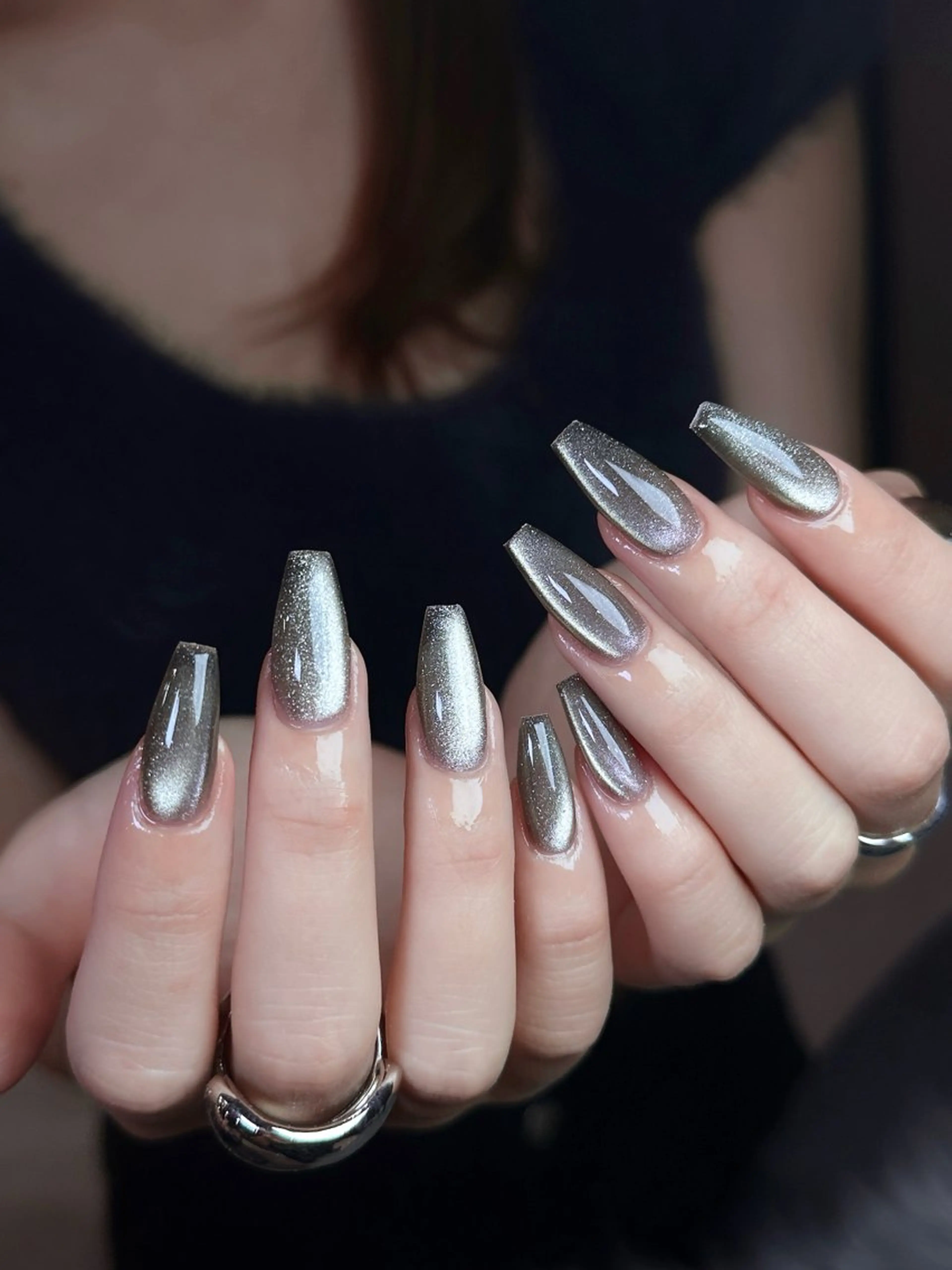 ネイル ハンドネイル Dark honey スカルプ専門原宿店のネイルデザイン