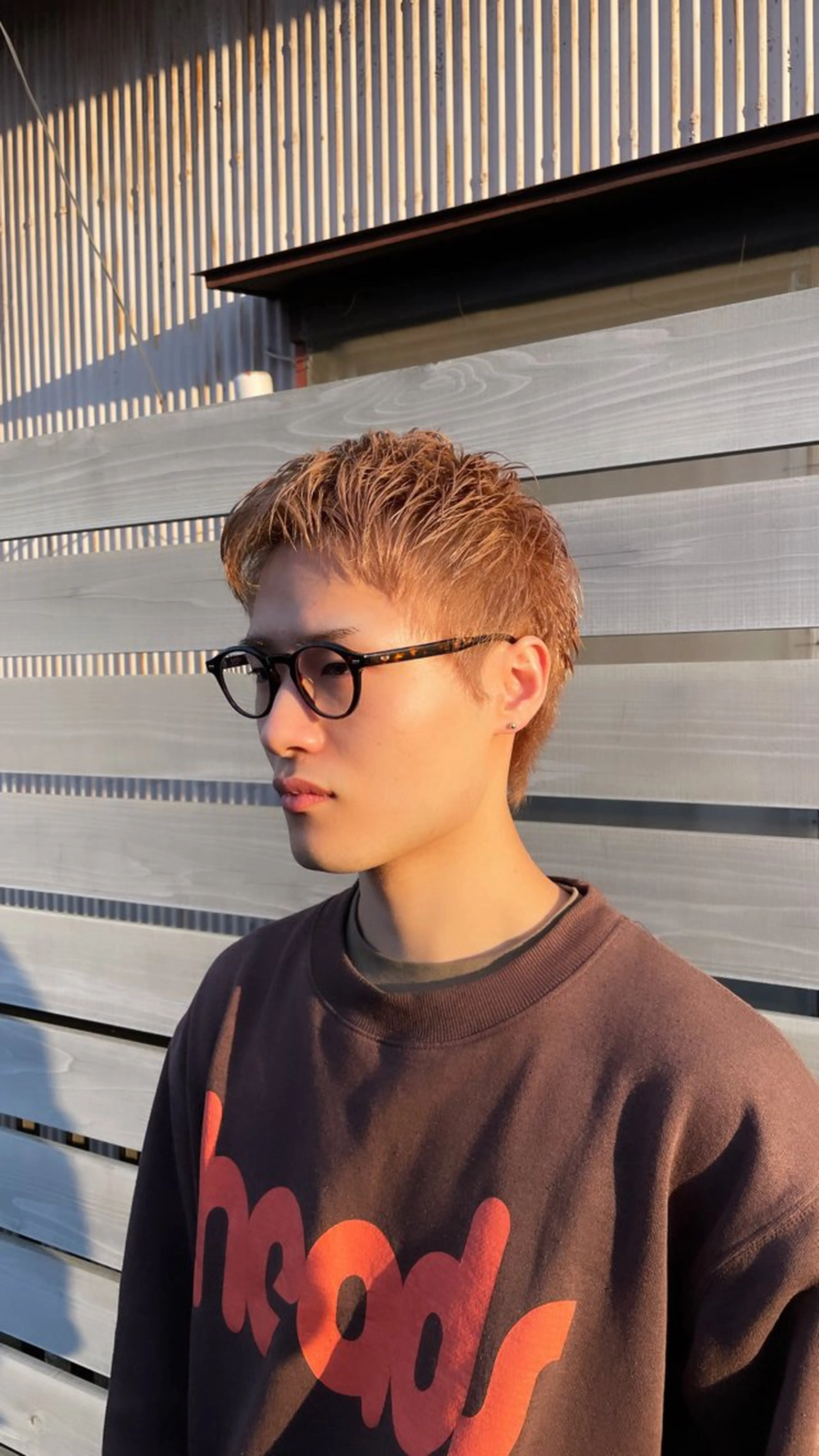 メンズ メンズブリーチ なつき/ 艶カラー/縮毛矯正のヘアスタイル