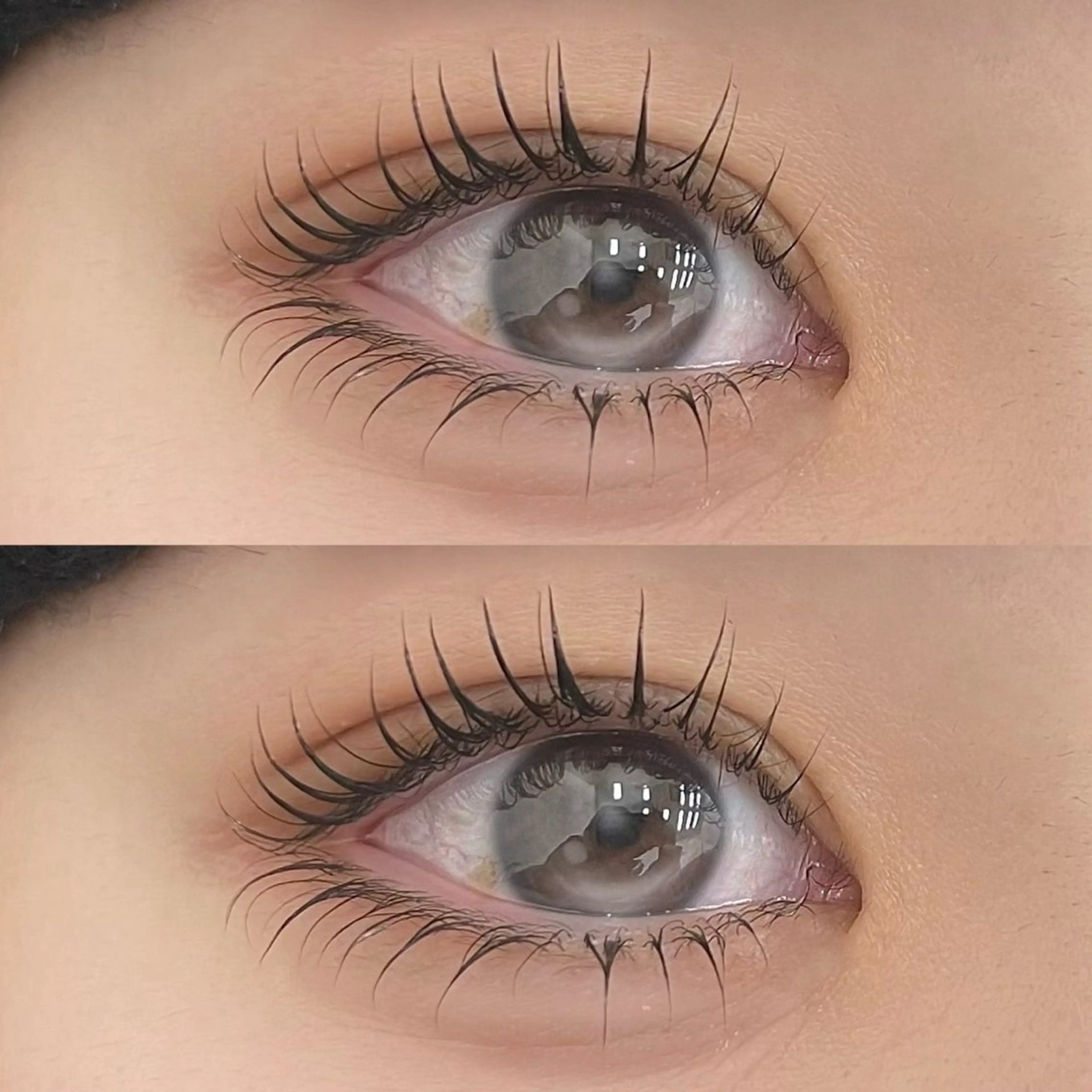 パッチリ！逆さまつ毛改善にも♪トリートメント付きまつ毛パーマ(上下)の写真