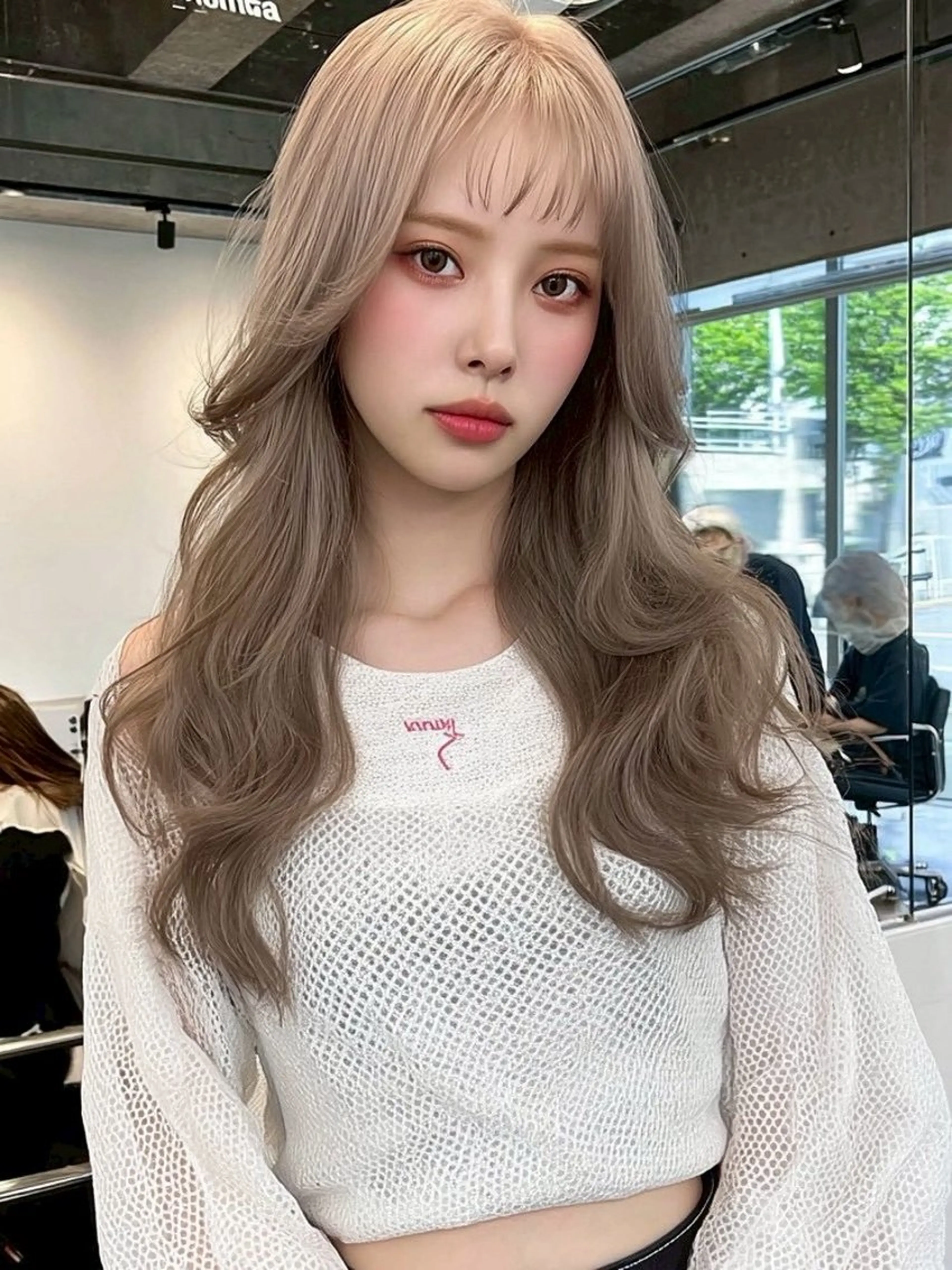 ロング カット ヘアカラー 髪質改善/パーマ 👑水町幸基のネイルデザイン