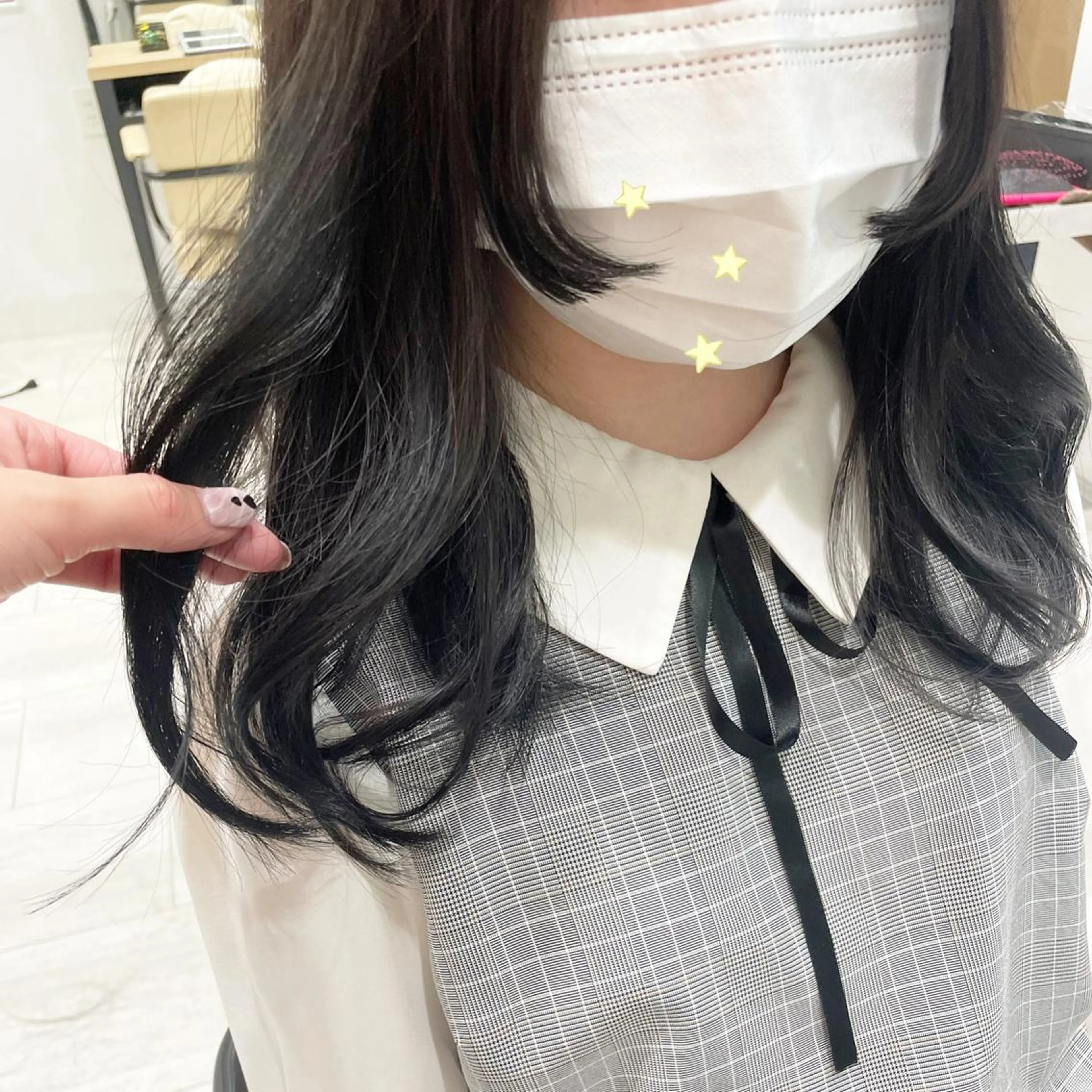 ミディアム カラー グレージュ 姫カット 新宿駅近♡個室 ♡関口三都季🌜のヘアスタイル