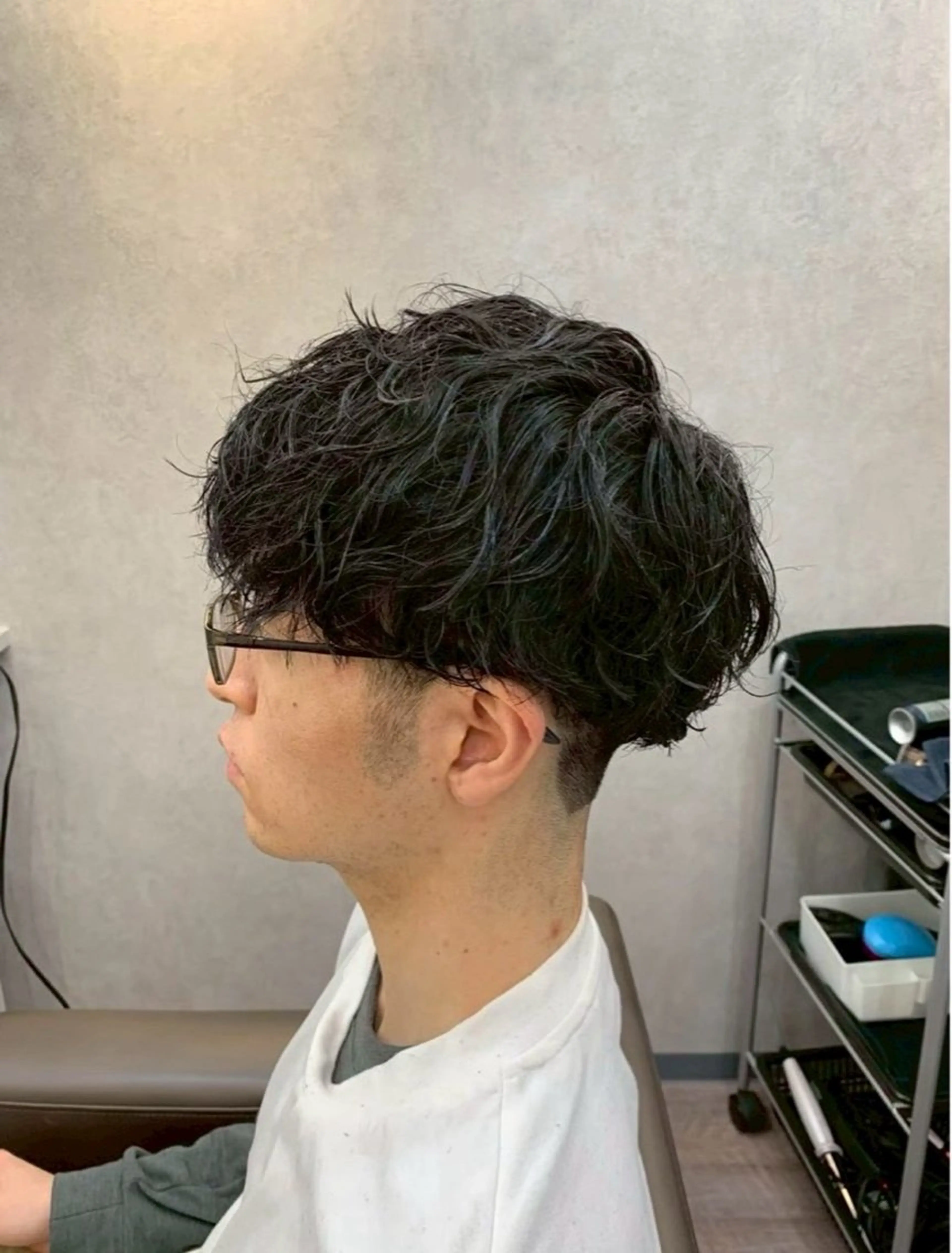 メンズカット＋パーマ＋保護トリートメントの写真