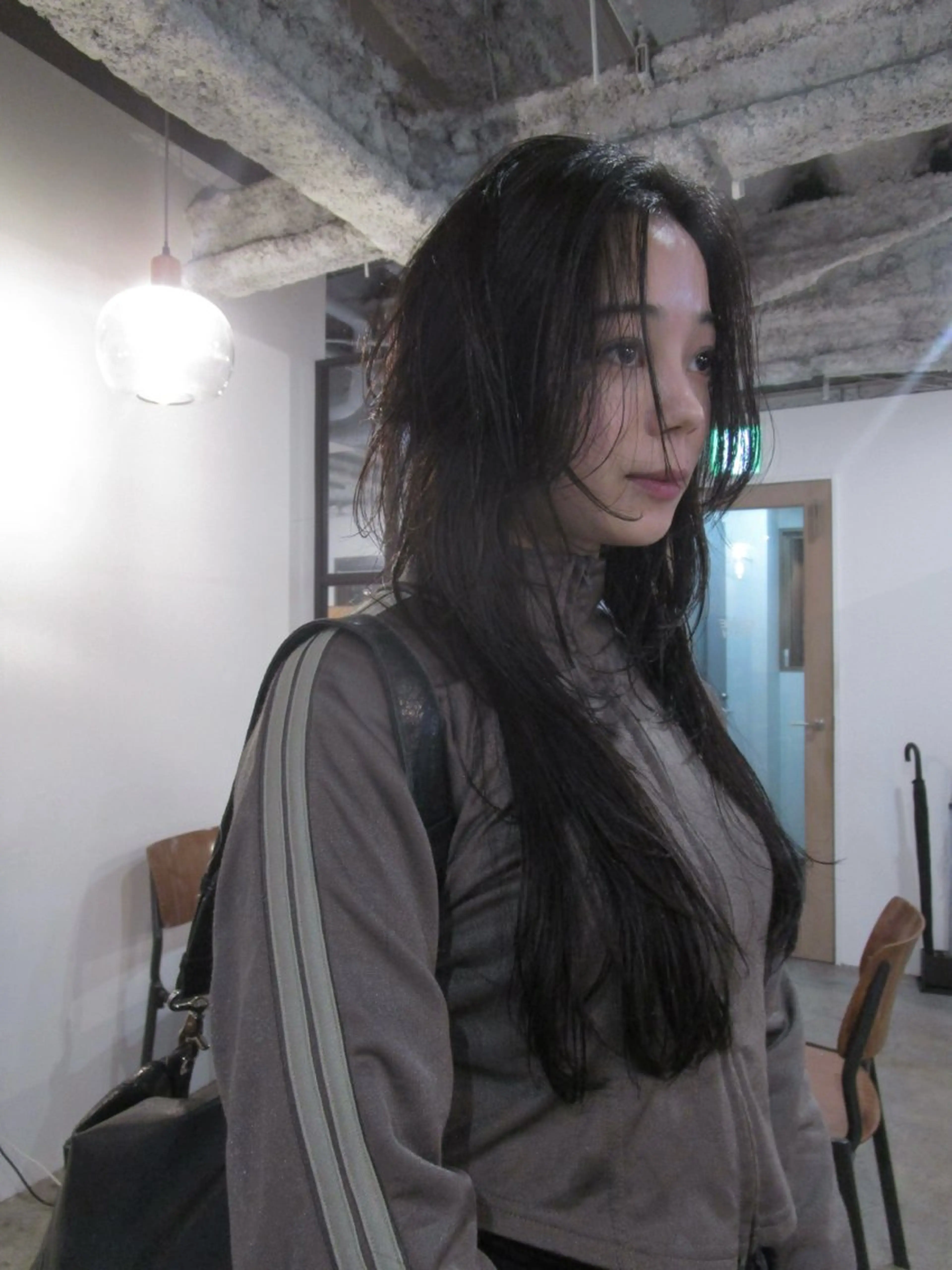 ロング 顔周りカット レイヤーカット ロング カット yu maのヘアスタイル