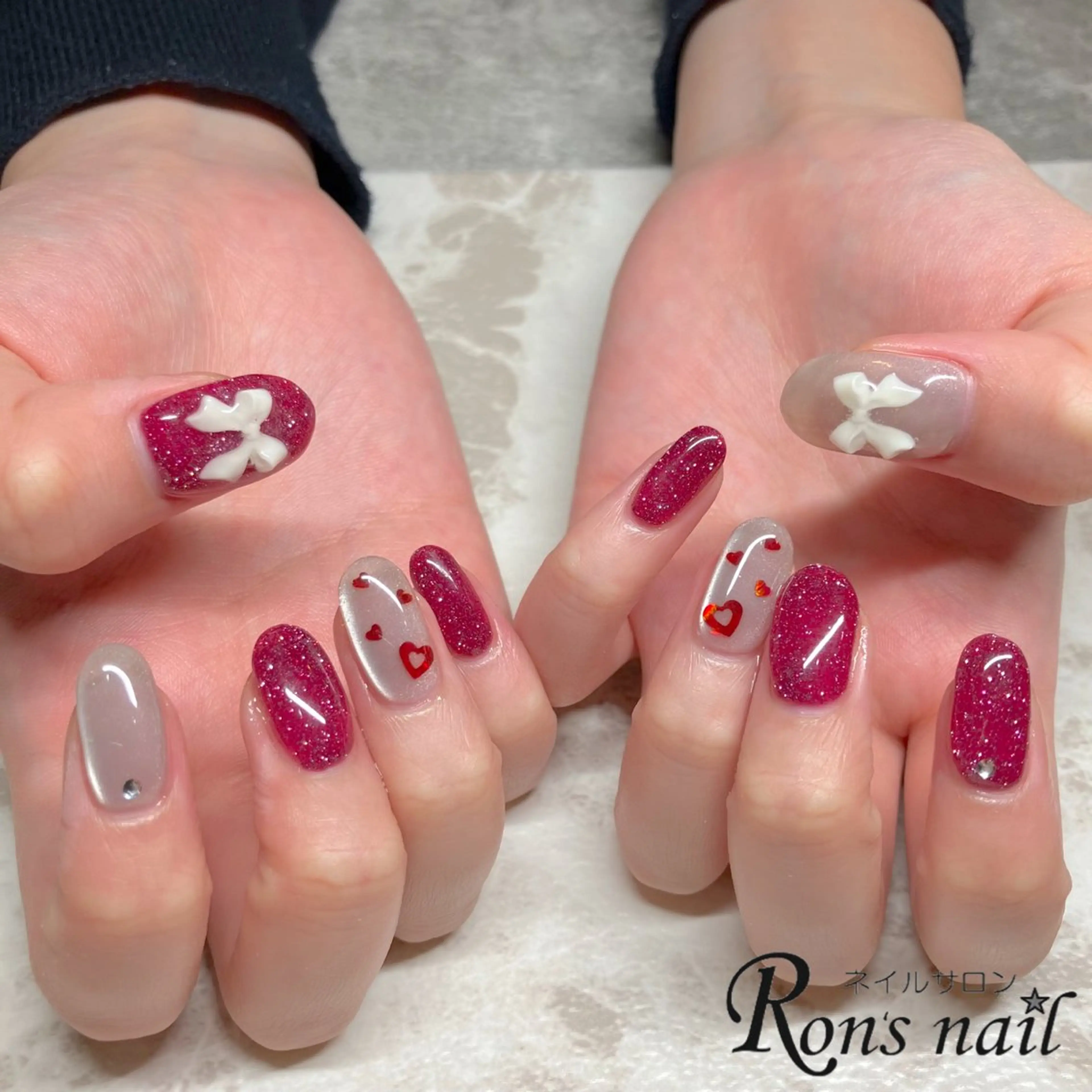 ネイル Ron's nail 笹岡のネイルデザイン
