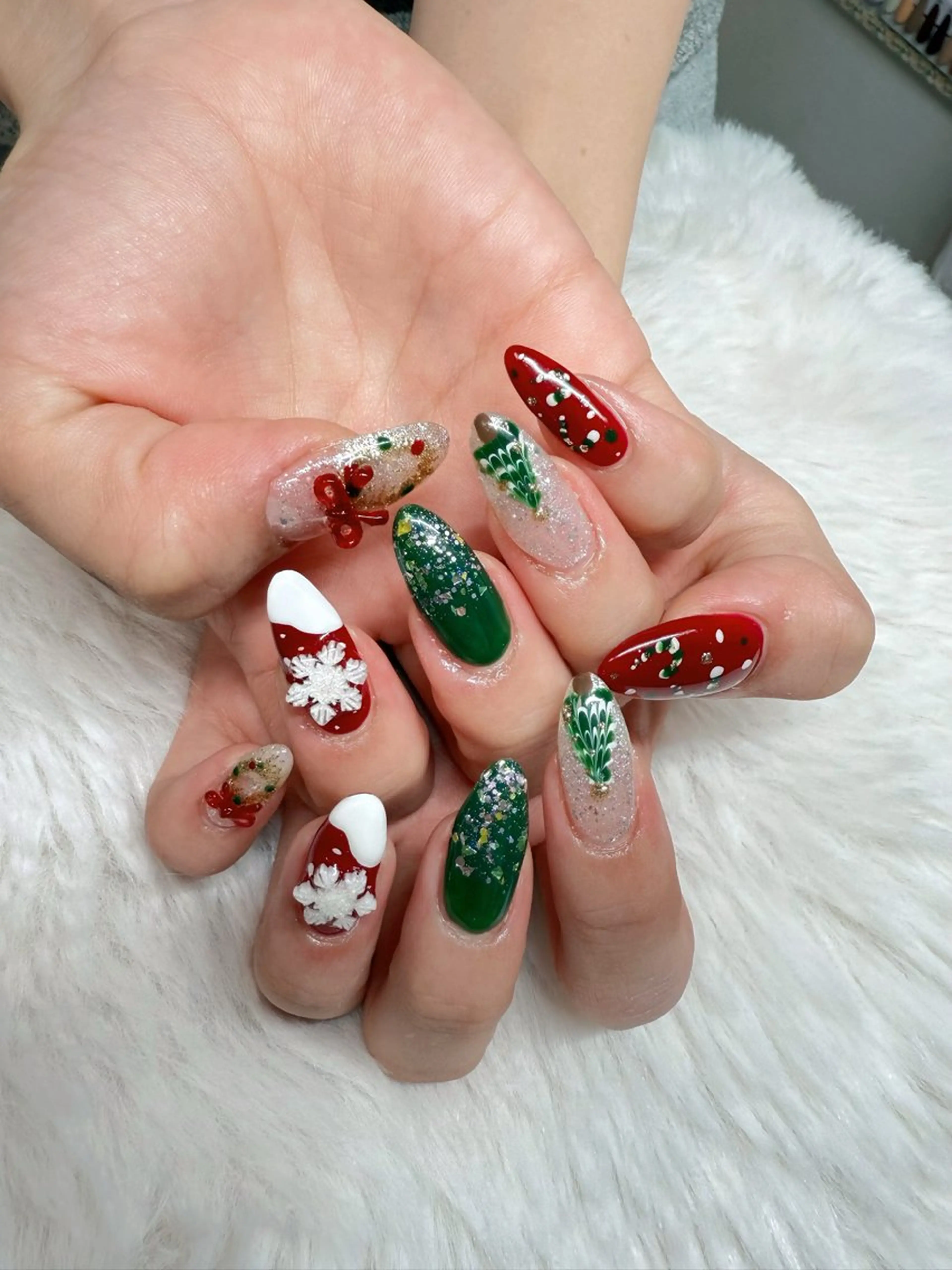 ネイル 冬ネイル クリスマス リン リンのネイルデザイン