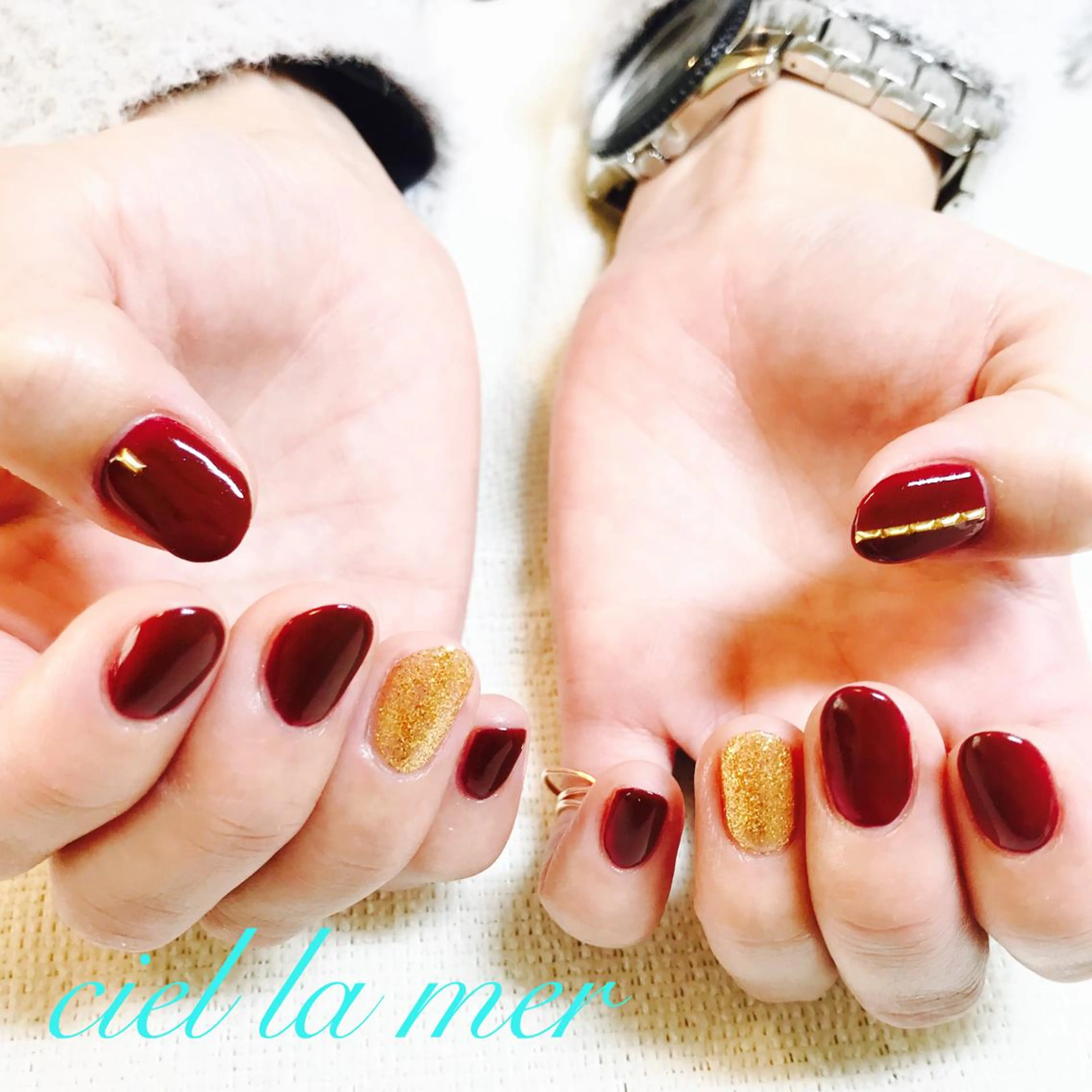 ネイル ハンドネイル フットネイル ciel la merのネイルデザイン