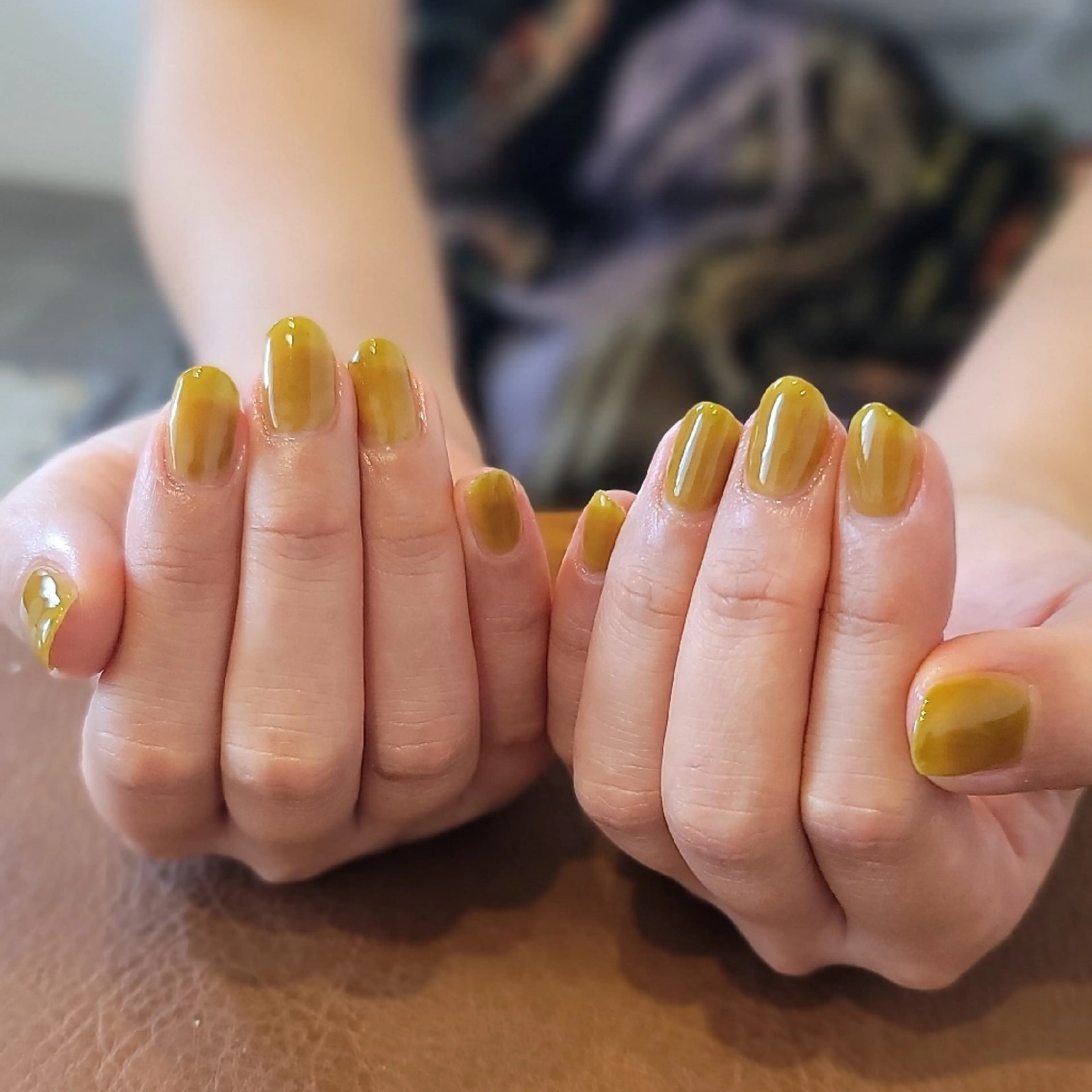 ネイル ワンカラーネイル 🌲🌳🚪iiit o🌲🌳🌲のネイルデザイン