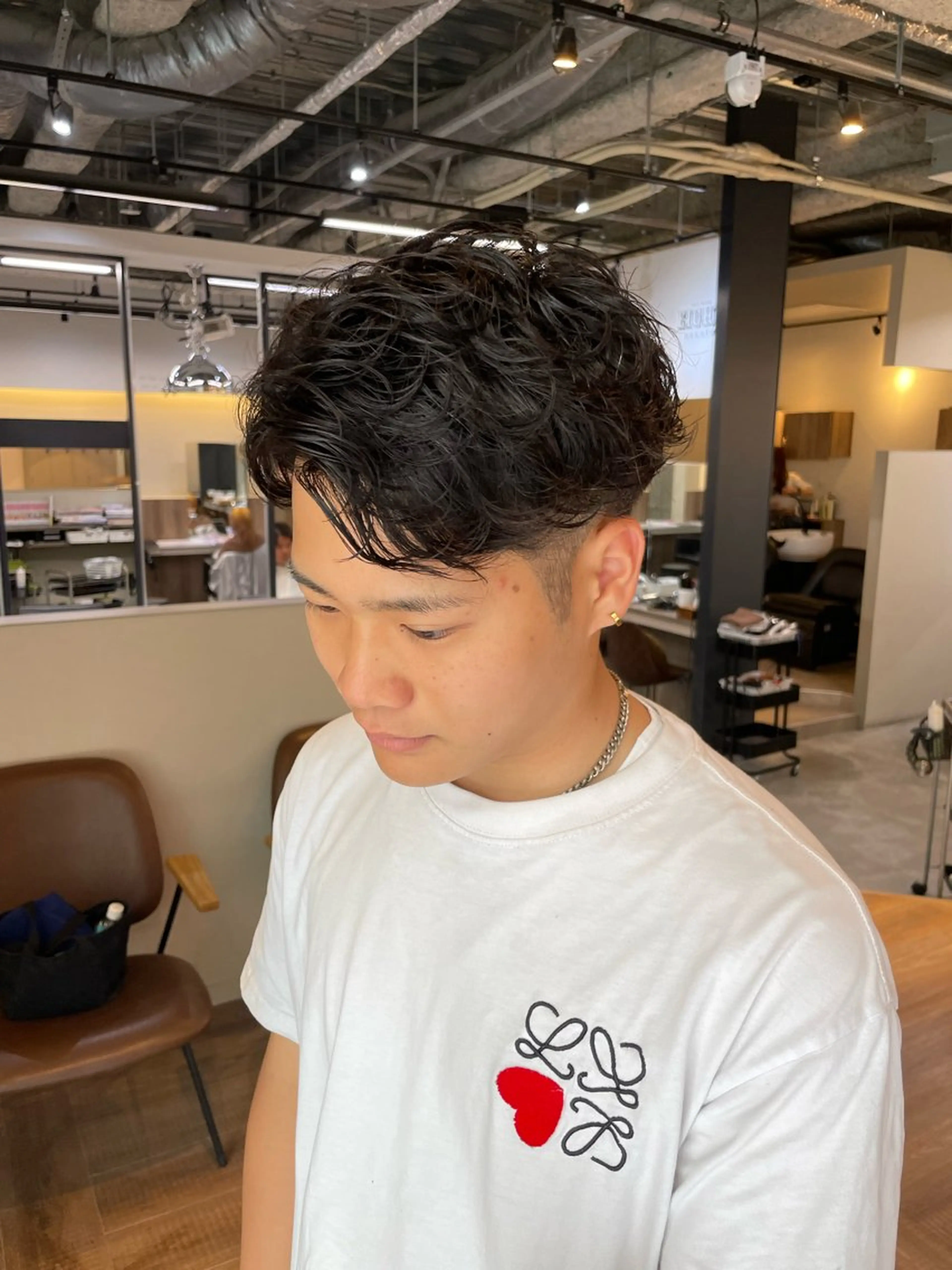 パーマ メンズ メンズパーマ スパイラルパーマ カット パーマ 福永速人 /メンズパーマのヘアスタイル