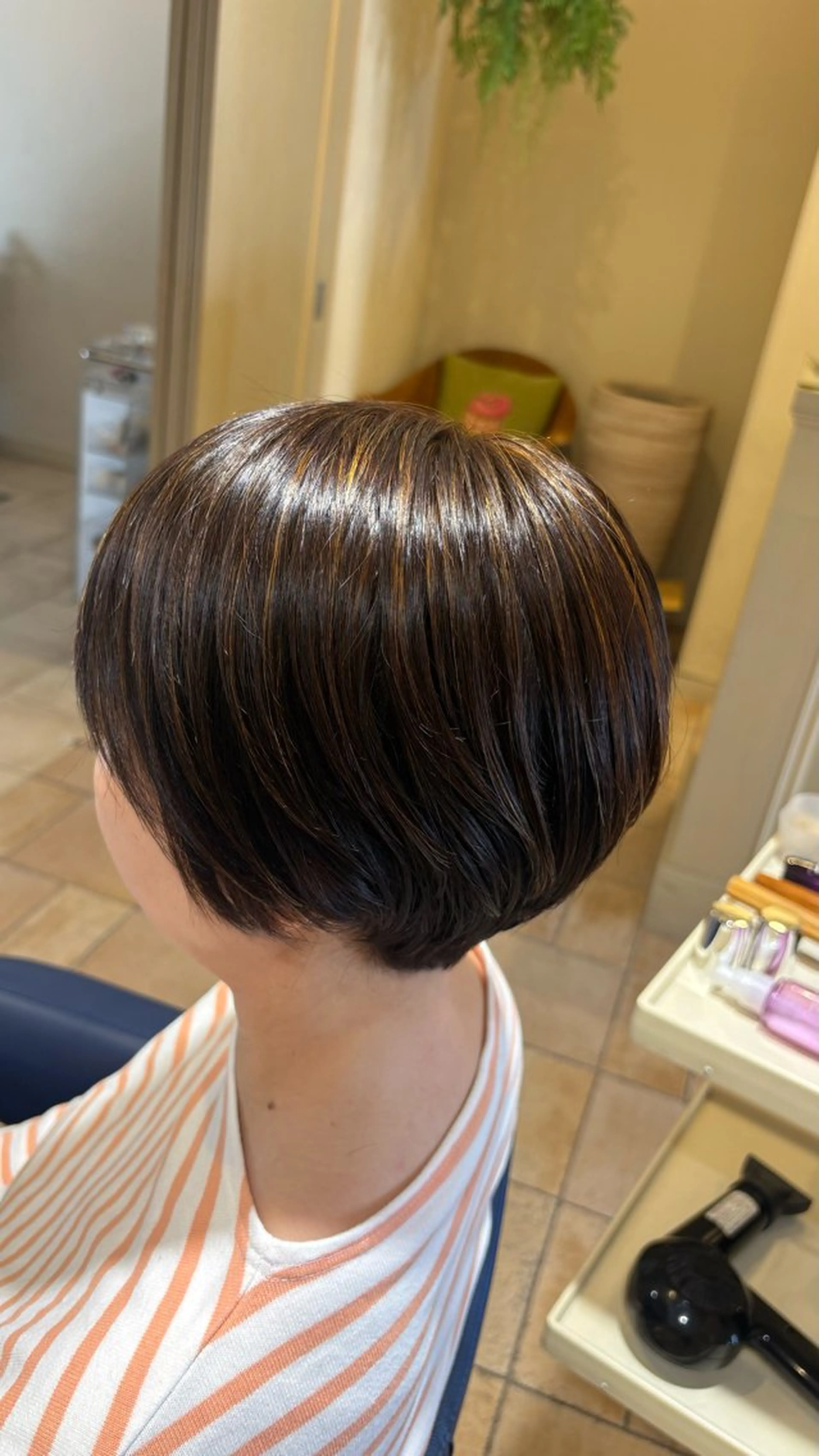 ショート ハイライト 藤本 早耶のヘアスタイル