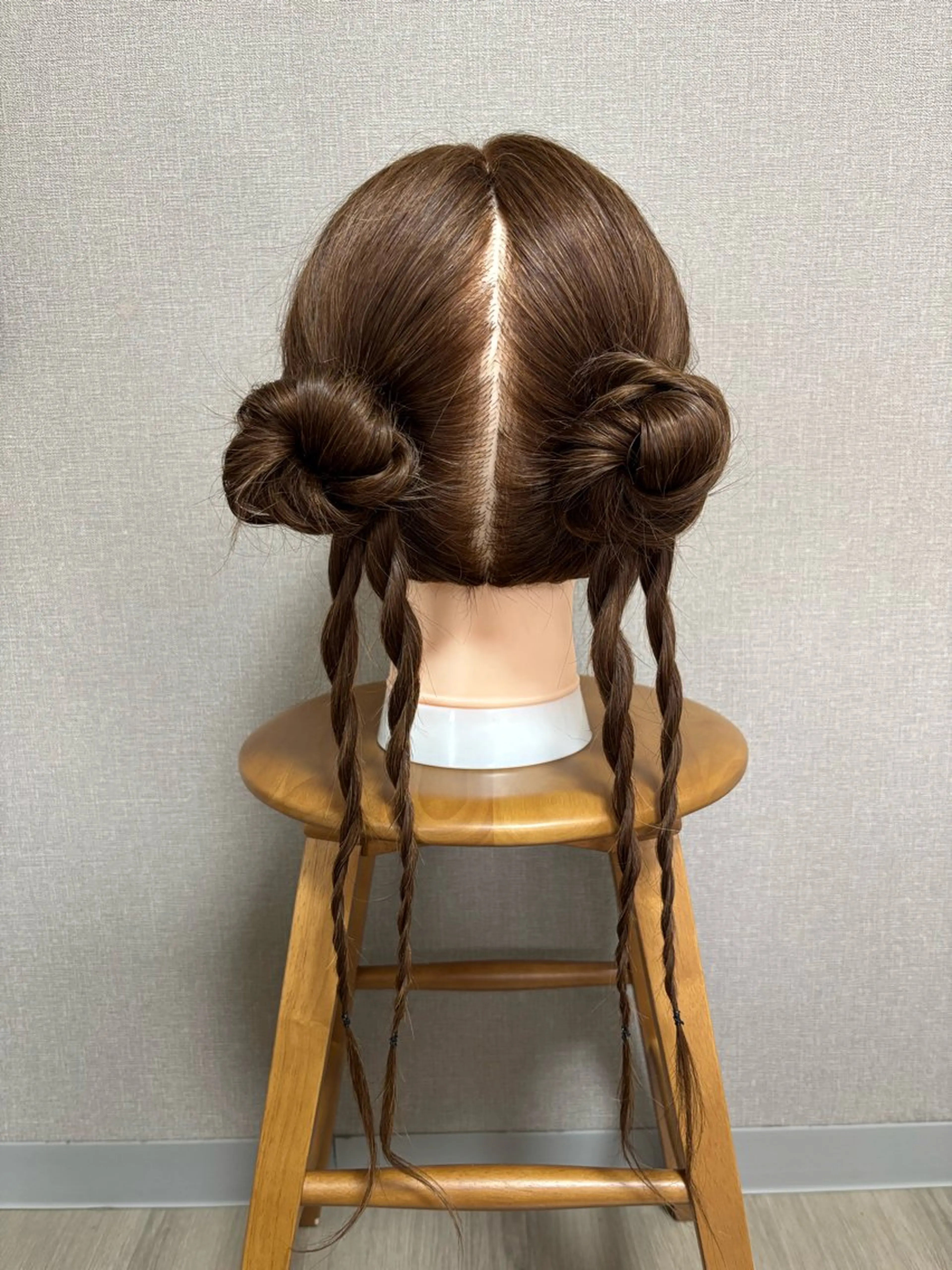 ロング ヘアアレンジ お団子ヘア 結婚式・ブライダル ヘアセット サロンドミュウ ひなこのヘアスタイル